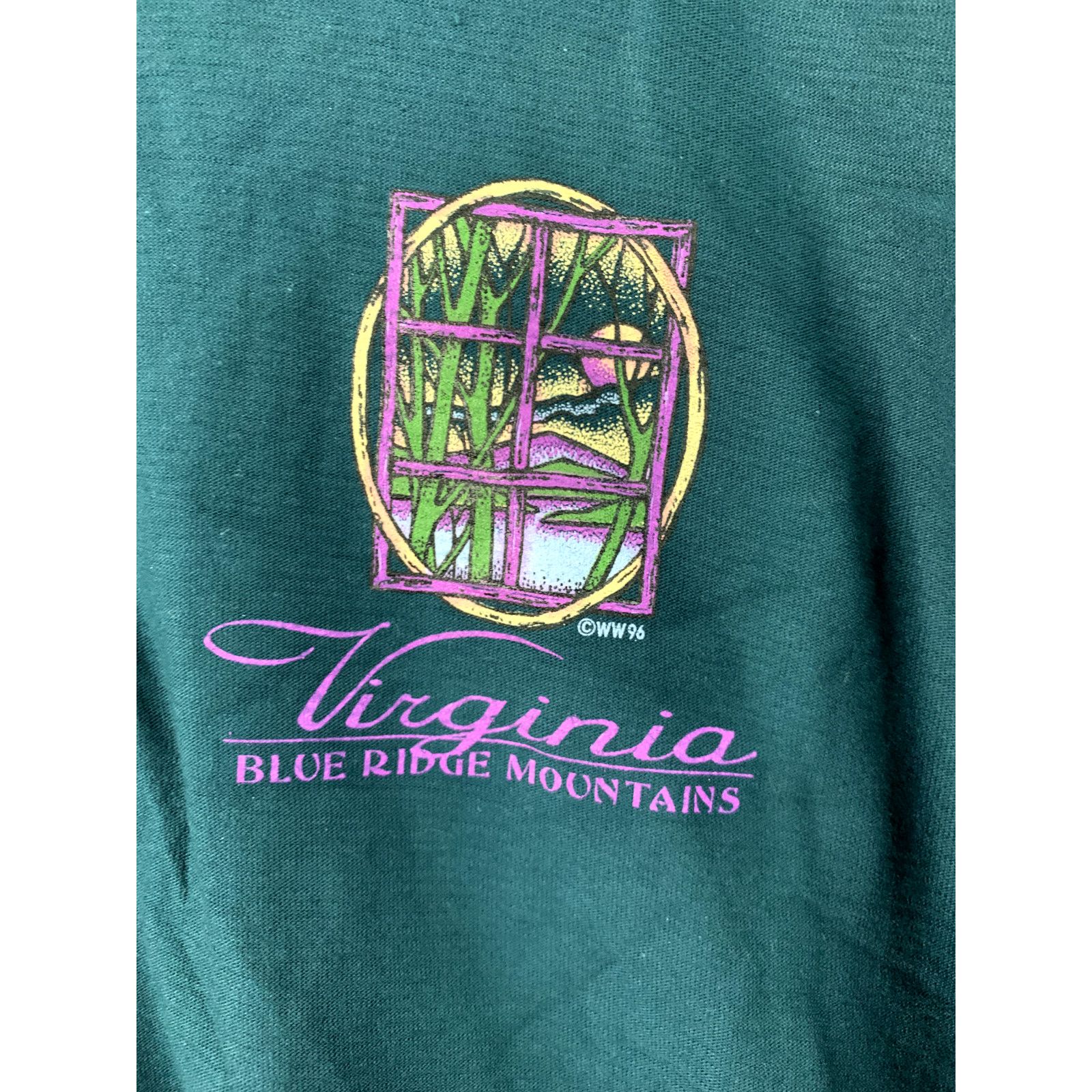 Vintage Vintage Virginia Blue Ridge Mountains Shirt Tee Green VTG L Size US L / EU 52-54 / 3 - 2 Thumbnail