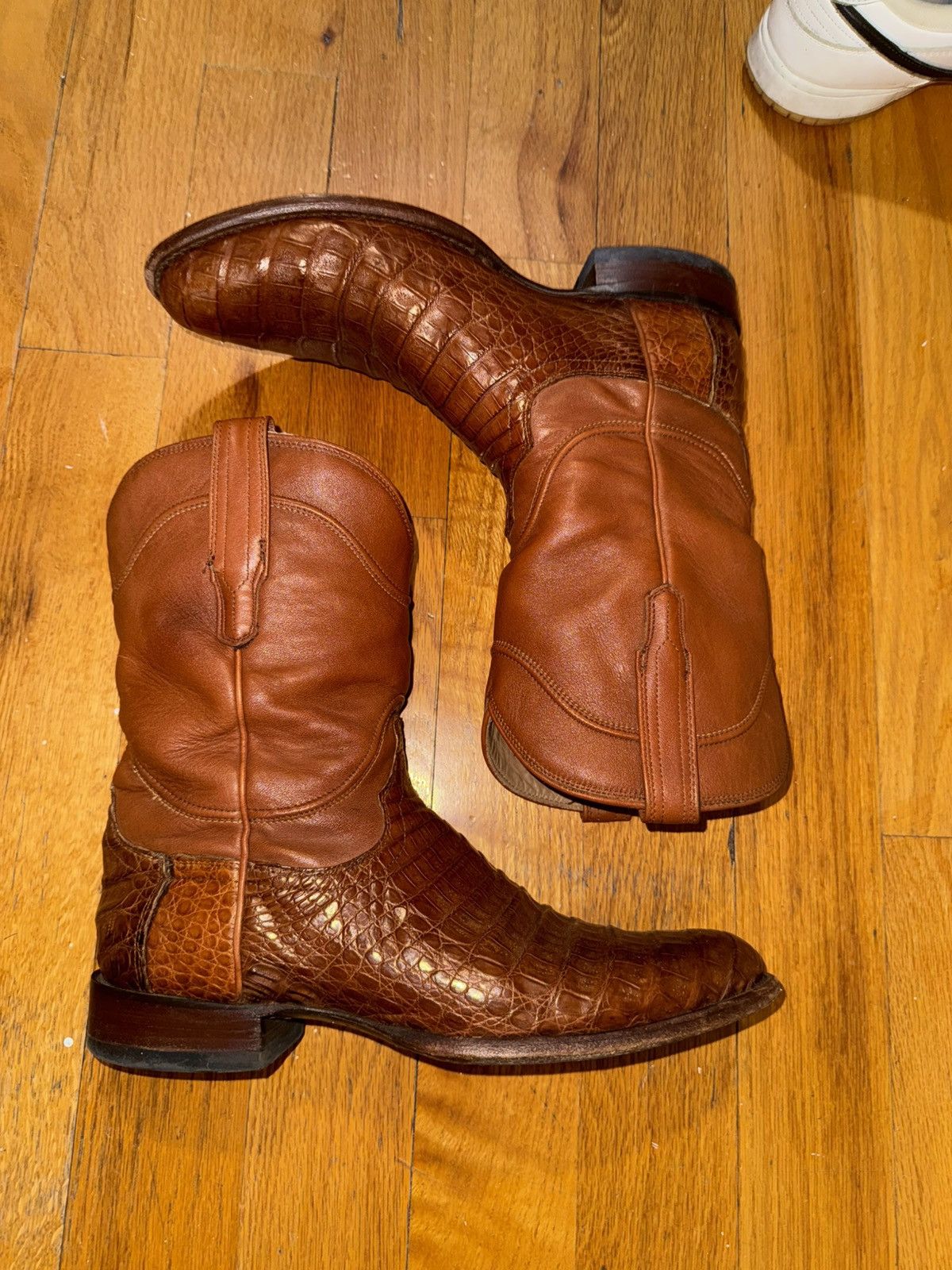 Tecovas Tecovas Roper Caiman Leather Boots Size US 11 / EU 44 - 2 Thumbnail