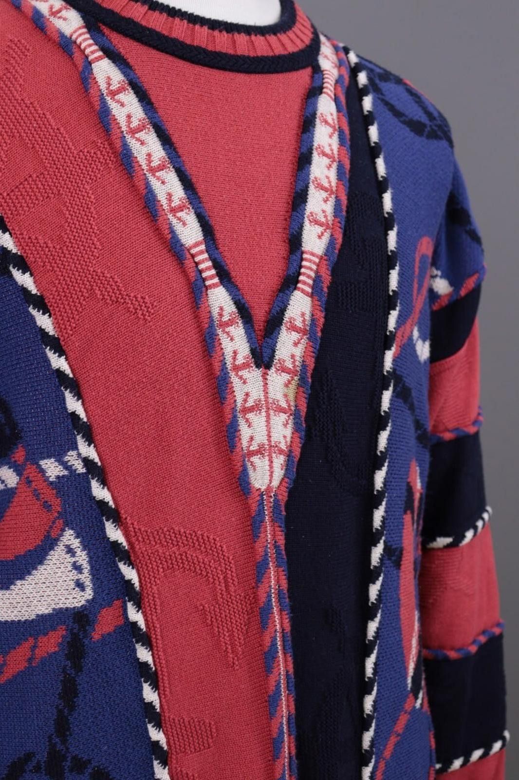 Carlo Colucci Carlo Colucci Multicolor Designer Sweater Size 56 Size US M / EU 48-50 / 2 - 7 Thumbnail