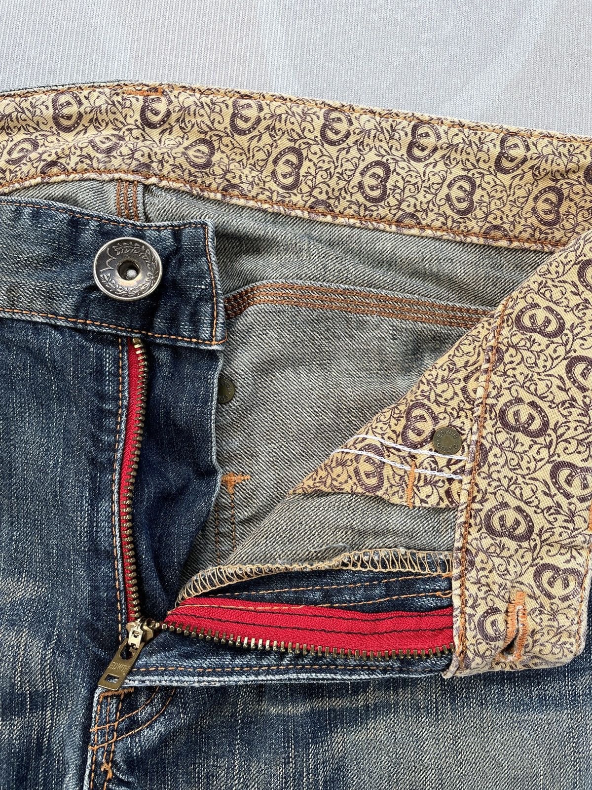 Edwin Vintage Edwin 503 Straight Jeans Size US 34 / EU 50 - 7 Thumbnail