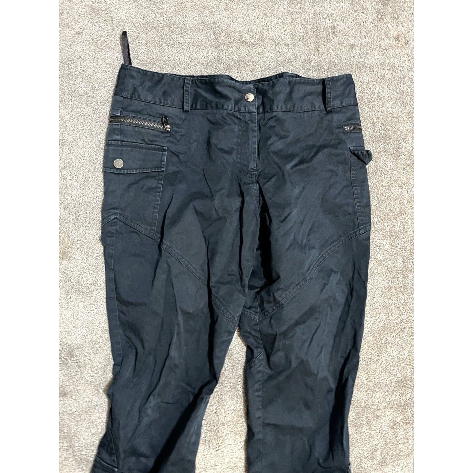 Ted Baker Ted Baker Paris Women’s 3 Black Cargo Corduroy Skinny Pants Ankle Zipper Cargo Pants Size 26" / US 2 / IT 38 - 2 Thumbnail