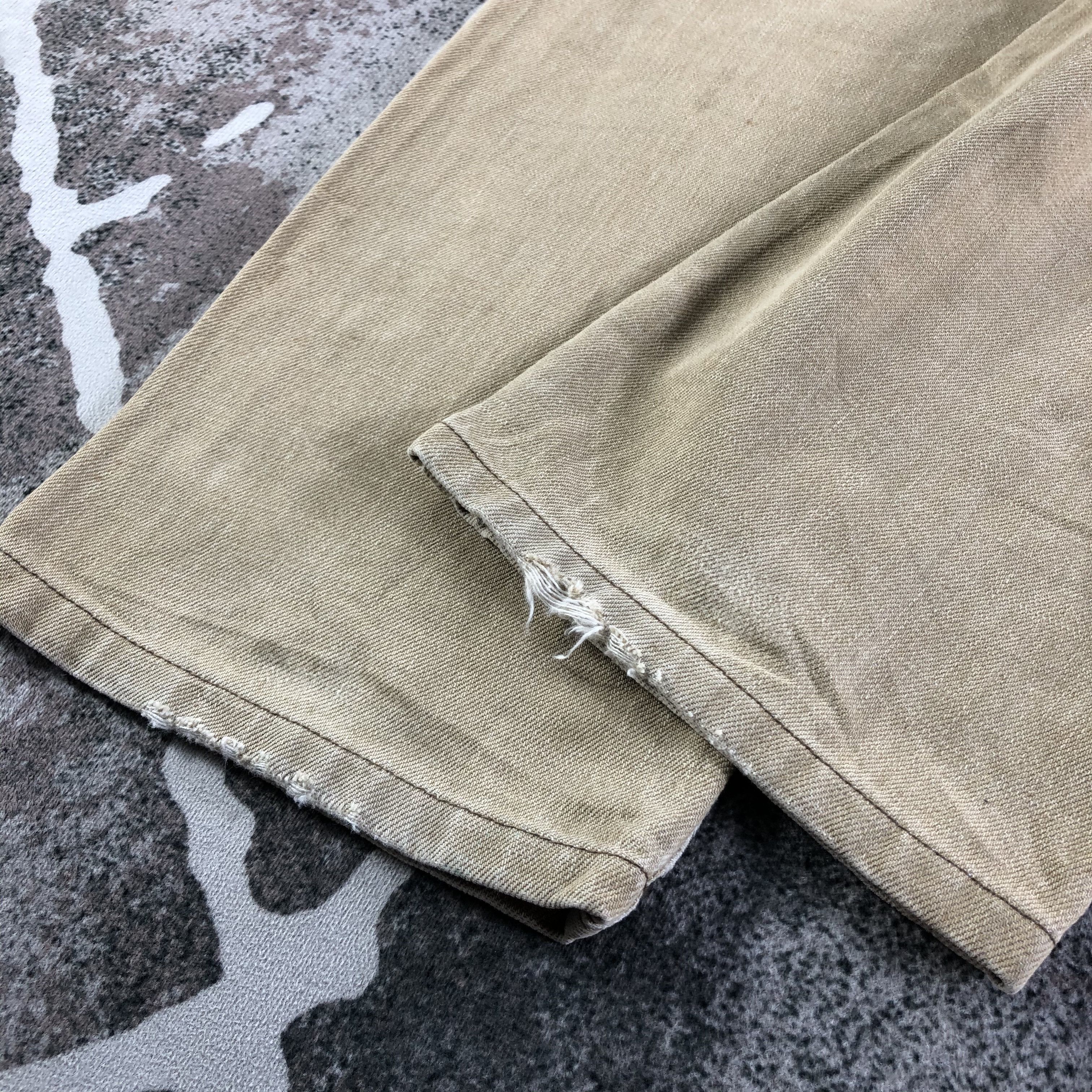 Big John Vintage Ripped Big John Jeans Faded Denim KJ3130 Size US 29 - 6 Thumbnail