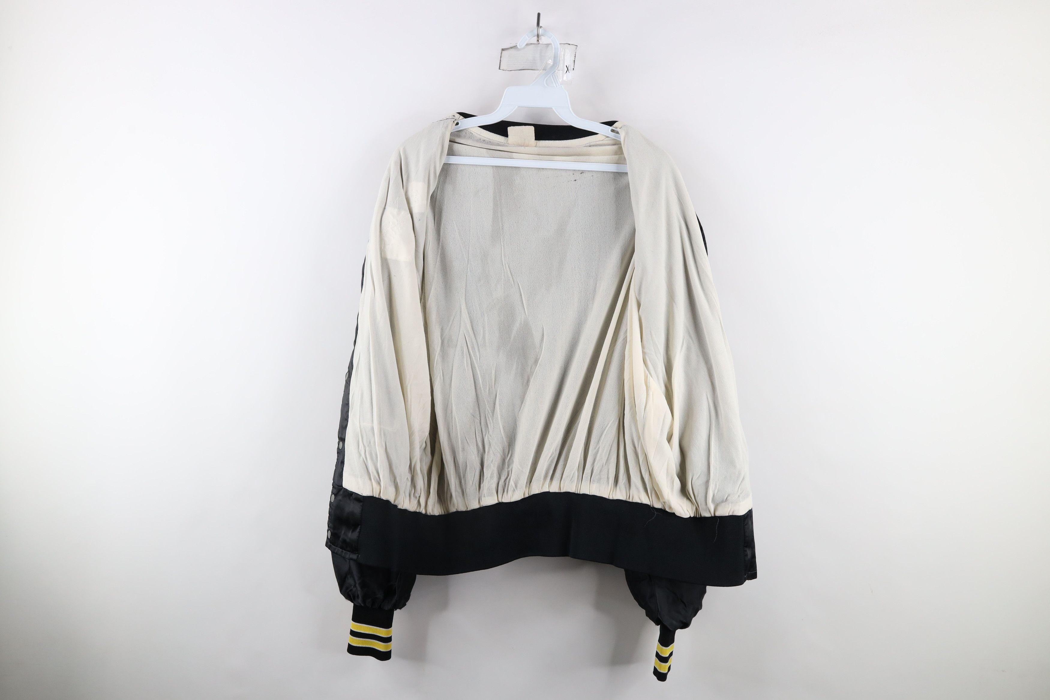 Vintage Vintage 80s Streetwear Lined Satin Bomber Jacket Black USA Size US XL / EU 56 / 4 - 11 Thumbnail
