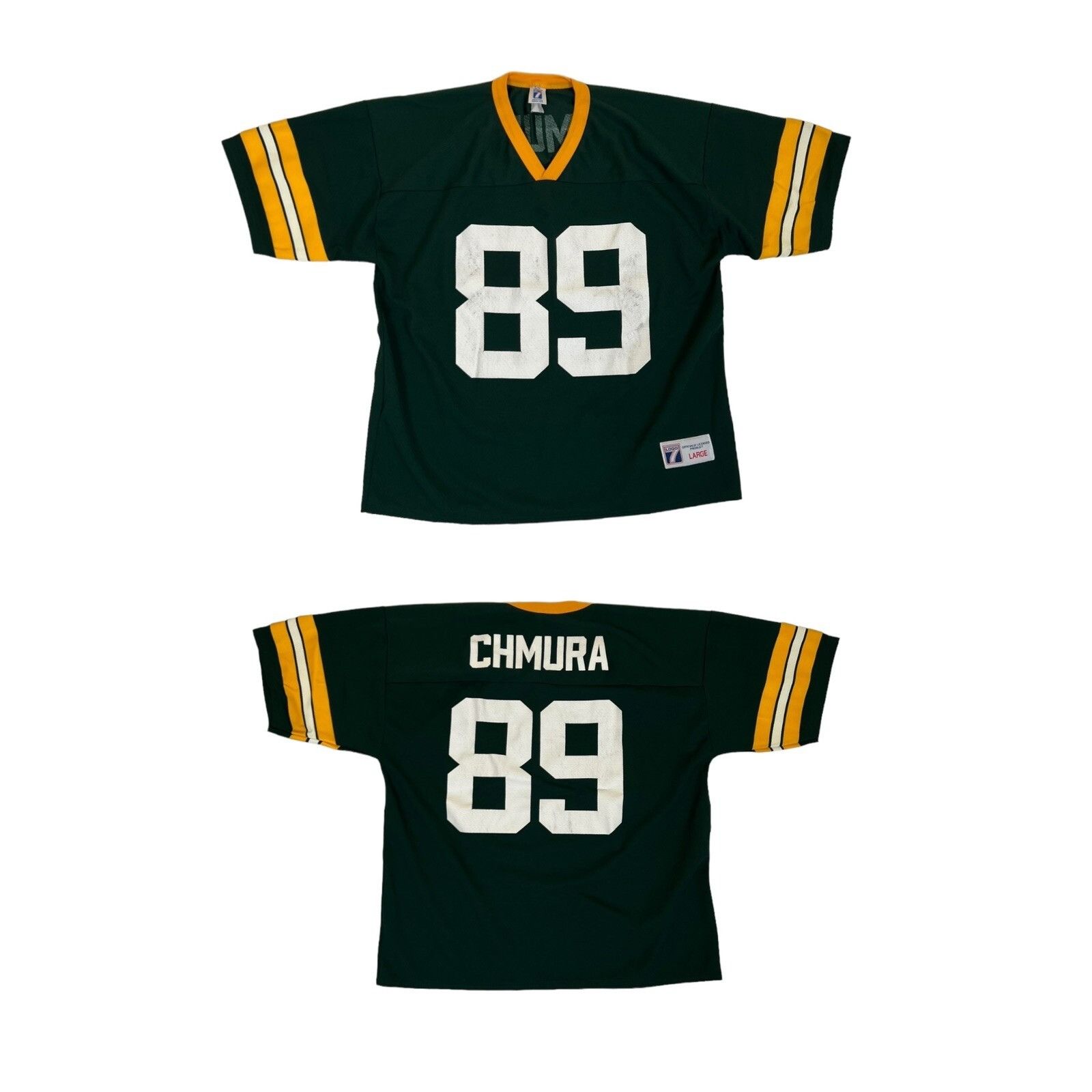 Logo 7 Vintage Green Bay Packers Jersey Size Large Mark Chmura #89 Size US L / EU 52-54 / 3 - 1 Thumbnail
