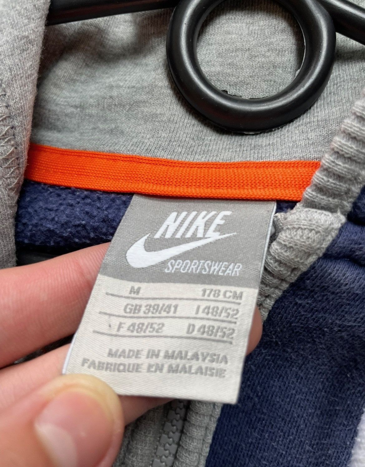 Nike × Vintage Vintage Nike striped zip hoodie size M 1972 Size US M / EU 48-50 / 2 - 7 Thumbnail