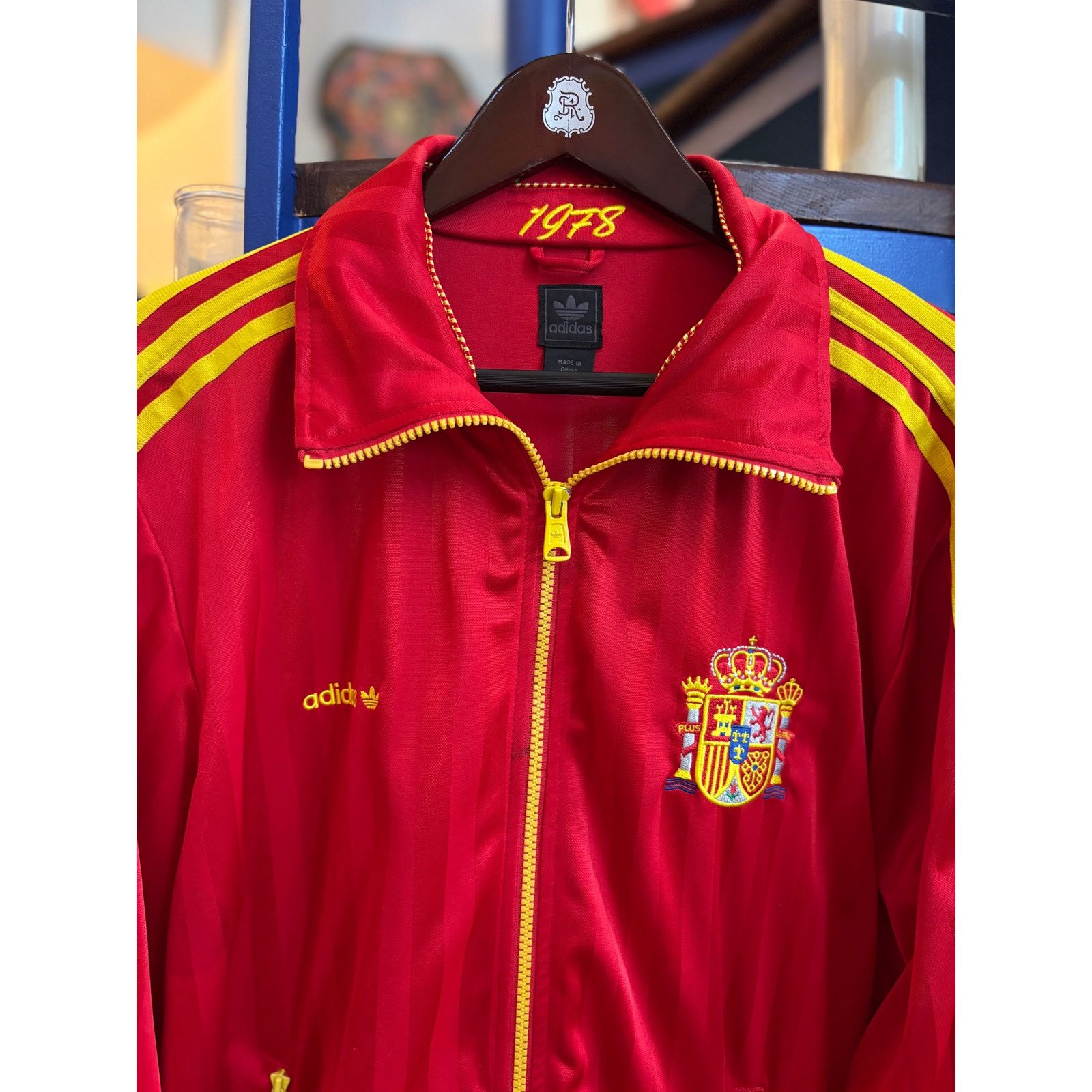 Adidas Adidas España Red Track Jacket Size M (1978 Collection) Size US M / EU 48-50 / 2 - 2 Thumbnail