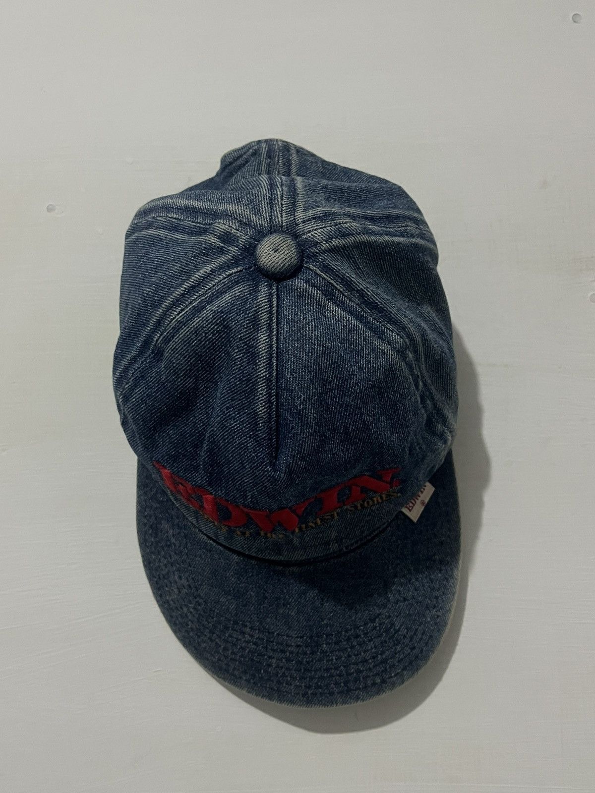 Edwin 90s Edwin Denim Cap Japan Vintage Embroidered Snapback Size ONE SIZE - 6 Thumbnail