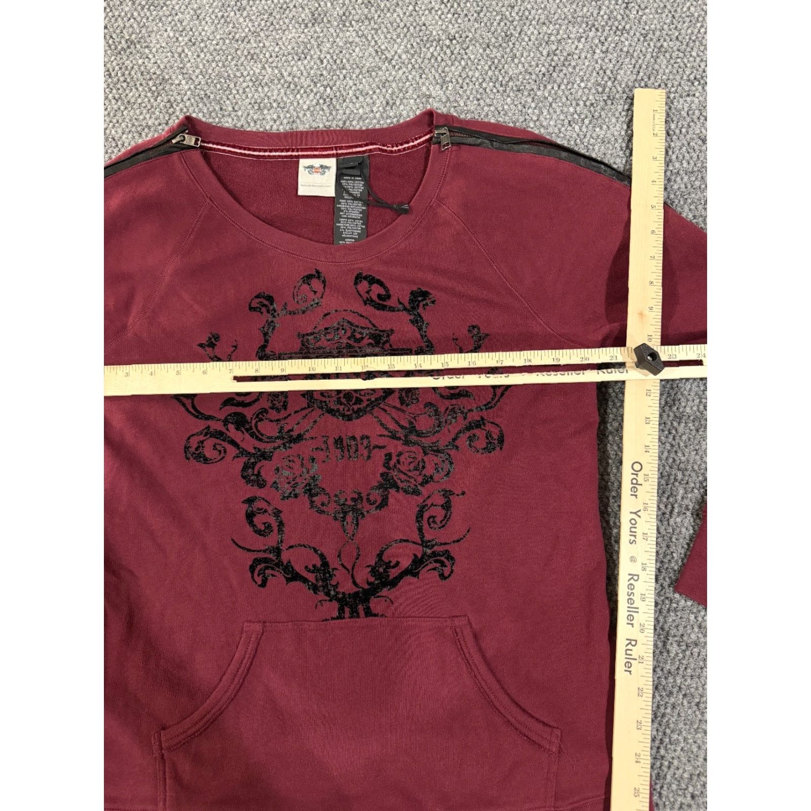 Harley Davidson Harley-Davidson Sweatshirt Womens XL Red Long Sleeve Crewneck Casual Bike Logo Pullover Regular Fit Size XL / US 12-14 / IT 48-50 - 5 Thumbnail