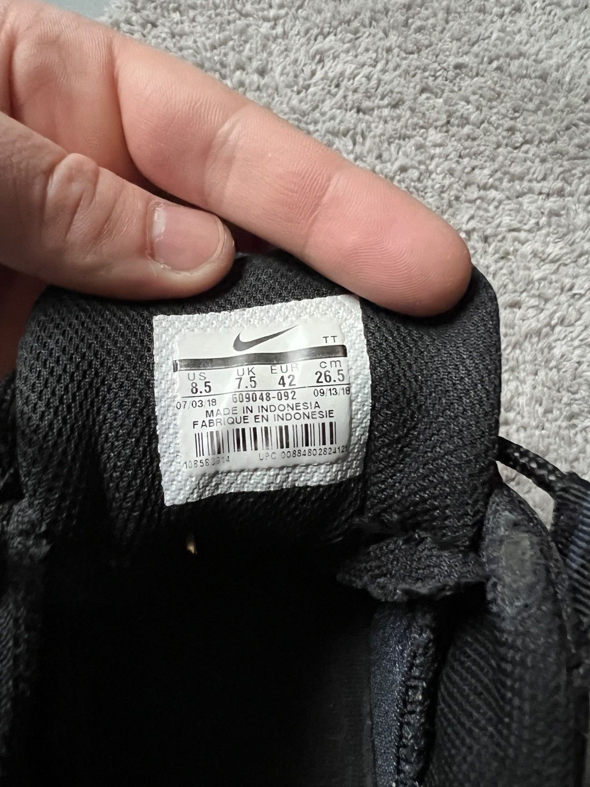 Black Shoes Nike Air Max 95 Essential Triple