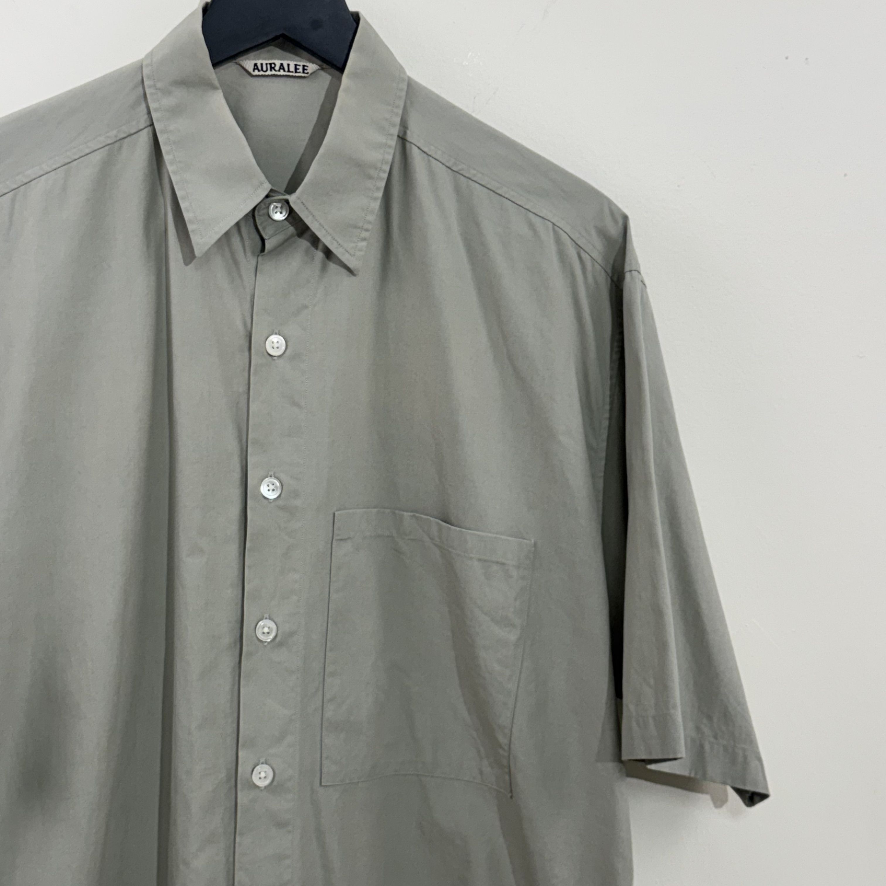 Auralee Auralee Washed Finx Twill Short Sleeve Shirt Size US L / EU 52-54 / 3 - 3 Thumbnail