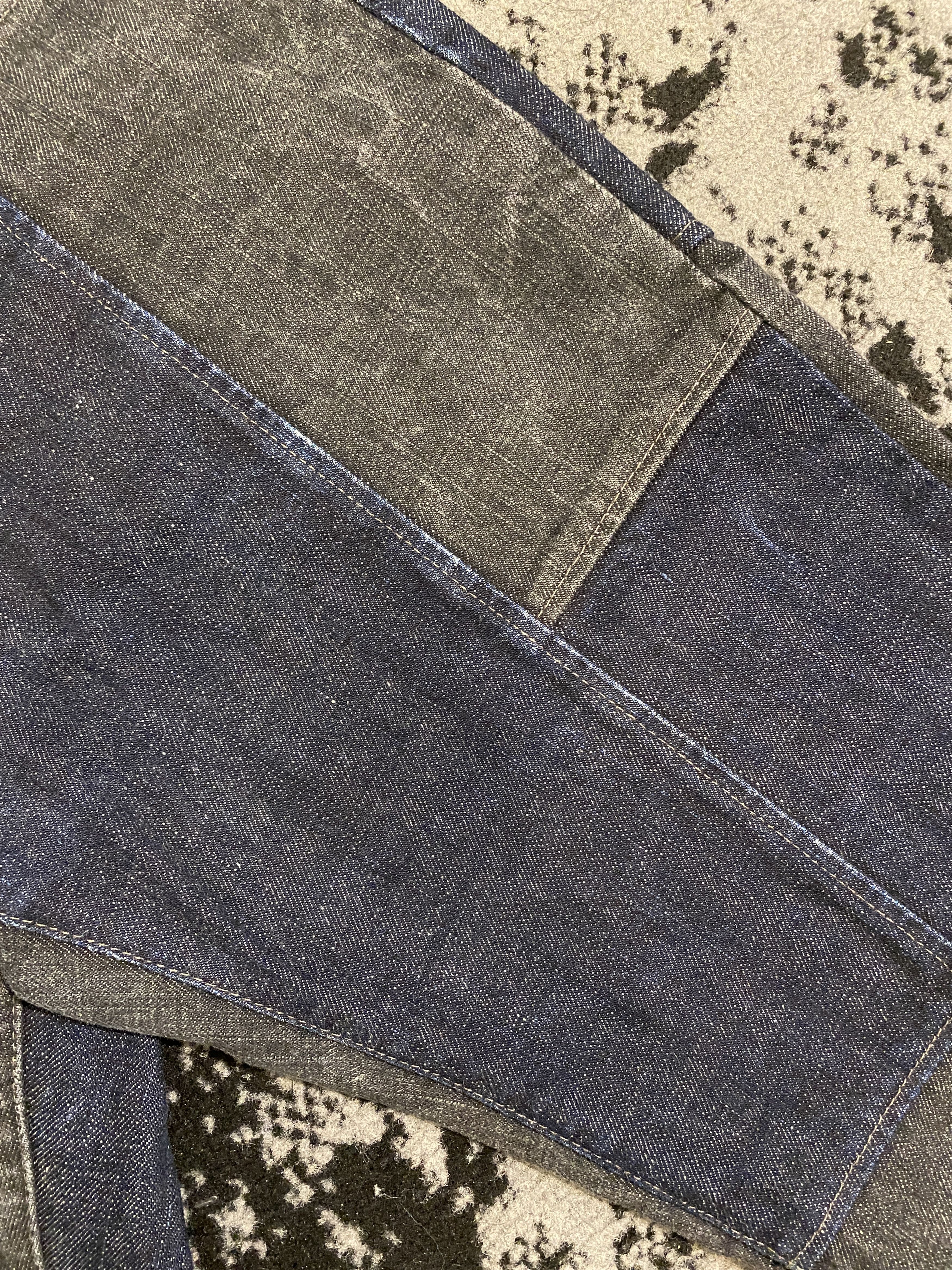 Tornado Mart Tornado Mart Patch Patchwork Denim Jeans Gray Blue Vintage Size US 30 / EU 46 - 7 Thumbnail