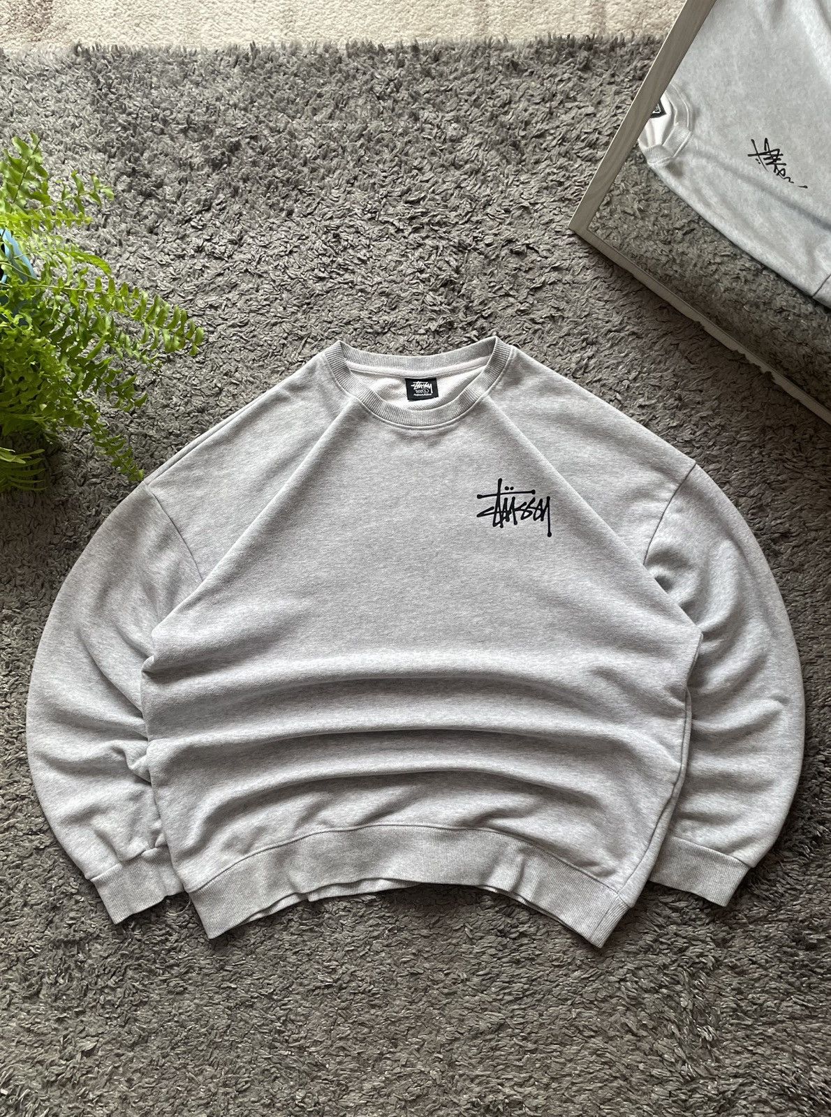 Stussy × Vintage 00s Stüssy Sweatshirt Streetwear Vintage Big Logo Rare Y2k Size US L / EU 52-54 / 3 - 8 Thumbnail