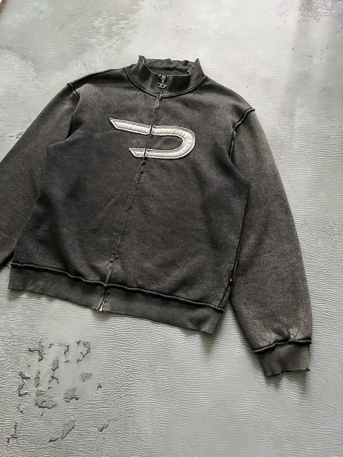 Diesel Diesel Avant Garde Y2K Vintage Sweater Japanese Grey Size US XXL / EU 58 / 5 - 1 Thumbnail