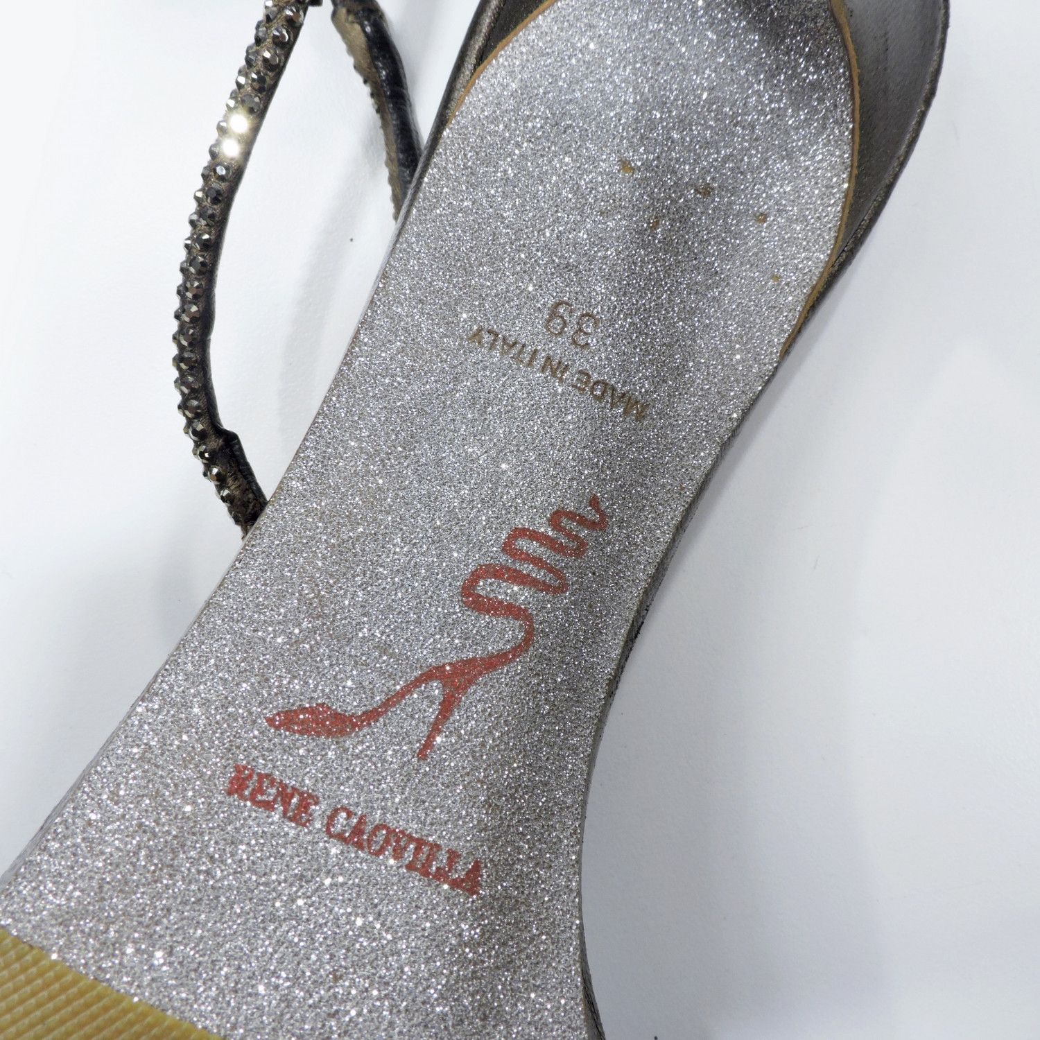 Rene Caovilla RENE CAOVILLA GLITTER VIBRAM HEELS Size US 9 / IT 39 - 6 Thumbnail
