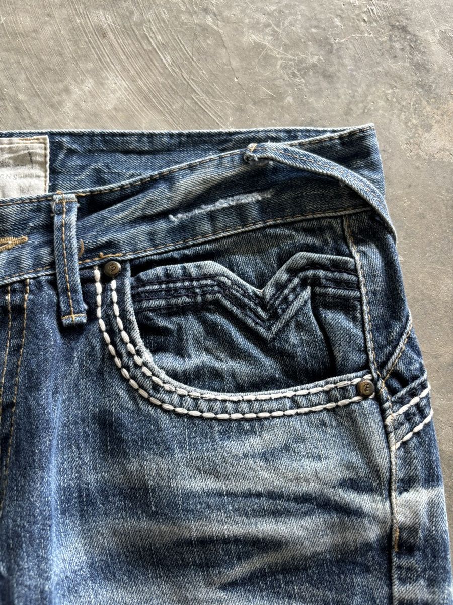 If Six Was Nine y2k lolita washed fade japanese punk dope backpocket Size US 33 - 11 Thumbnail