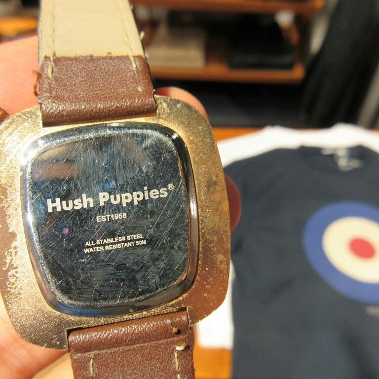 Hush Puppies Hush Puppies square watch Brown strap 60s style Size ONE SIZE - 4 Thumbnail