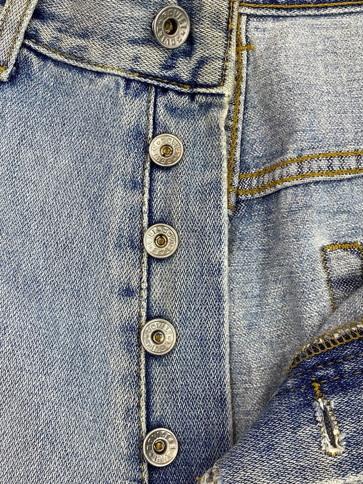 Versace Versace Acid Blue Wash Straight Leg Style Jeans Size US 32 / EU 48 - 12 Thumbnail