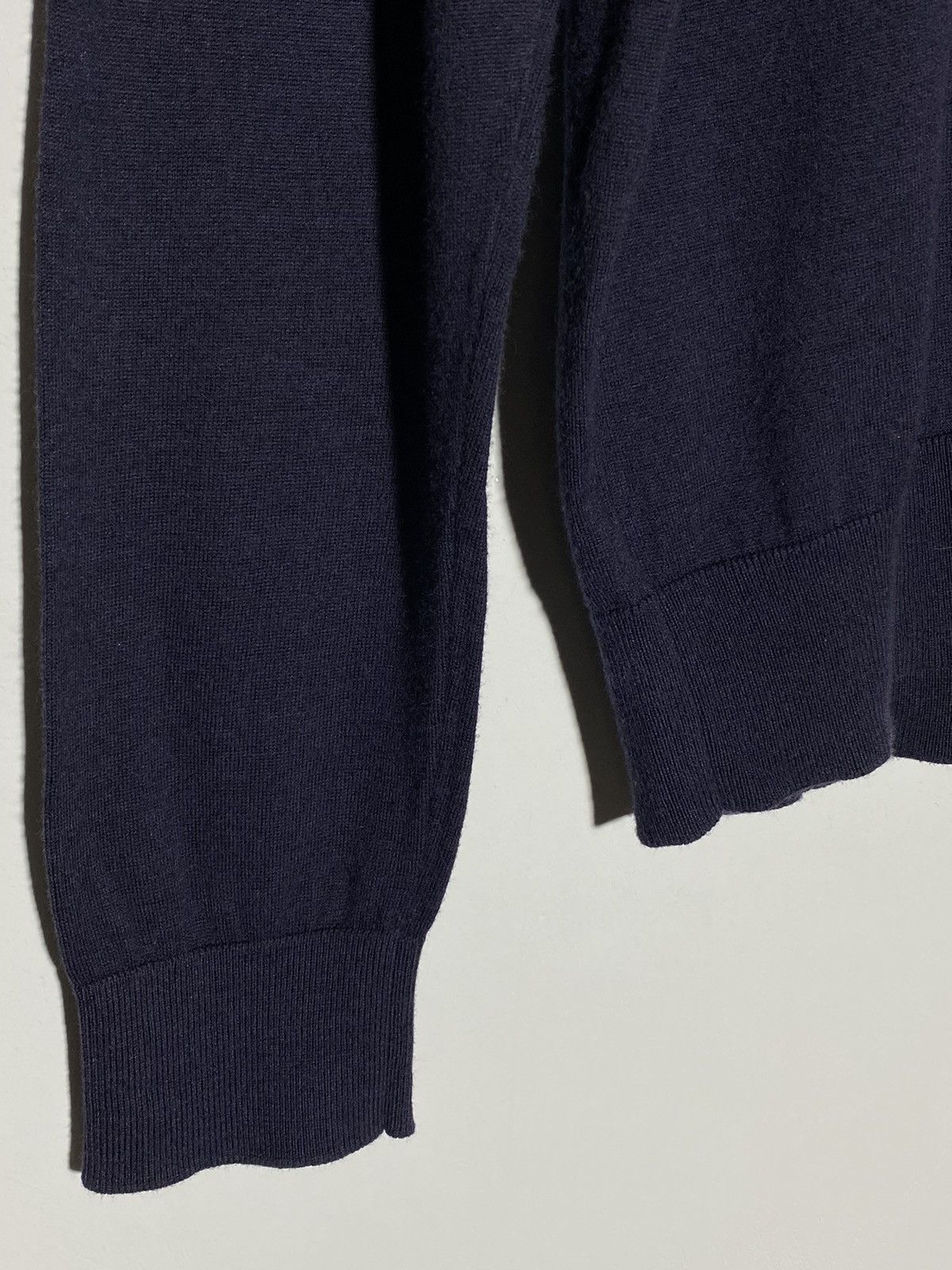 Lanvin Lanvin jumper merinos wool v-neck sweater midnight blue Size US L / EU 52-54 / 3 - 8 Thumbnail