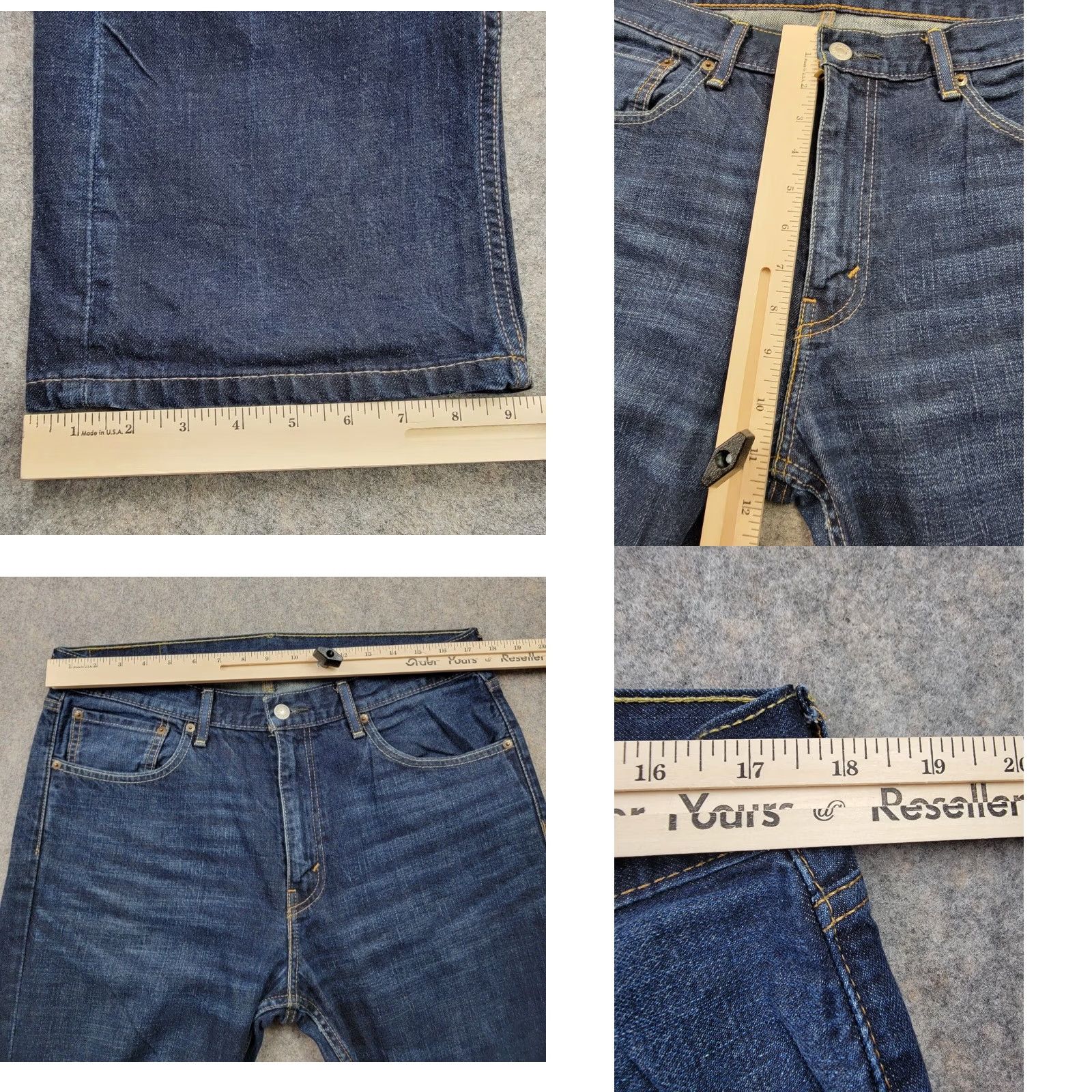 Levi's Levi's 527 Jeans Mens 36x34 Denim Dark Wash Slim Bootcut Pocket Pockets Jeans Fit Slim US Flag Theme Mens Size US 36 / EU 52 - 10 Thumbnail