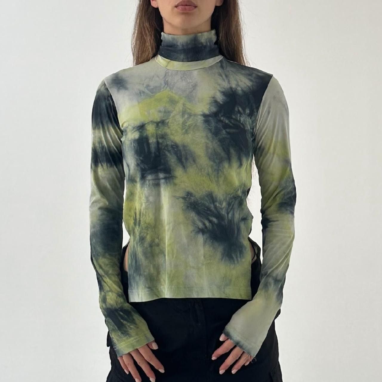 Song For The Mute Song For The Mute Tie Dye TurtleNeck Long Sleeve Top Size S / US 4 / IT 40 - 4 Thumbnail