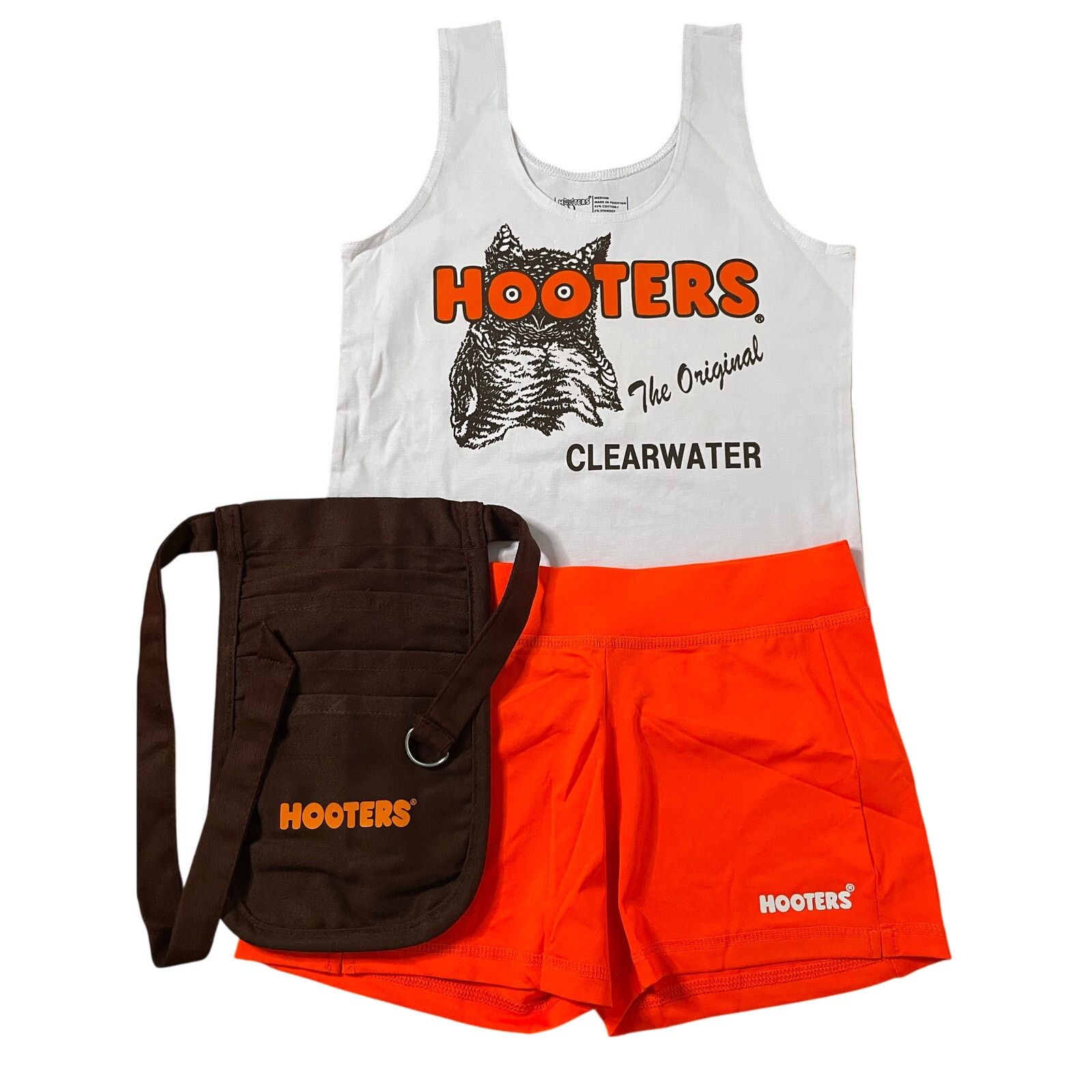 Other New Womens Hooters Uniform Tank Shorts Pouch Florida Medium Size M / US 6-8 / IT 42-44 - 1 Thumbnail