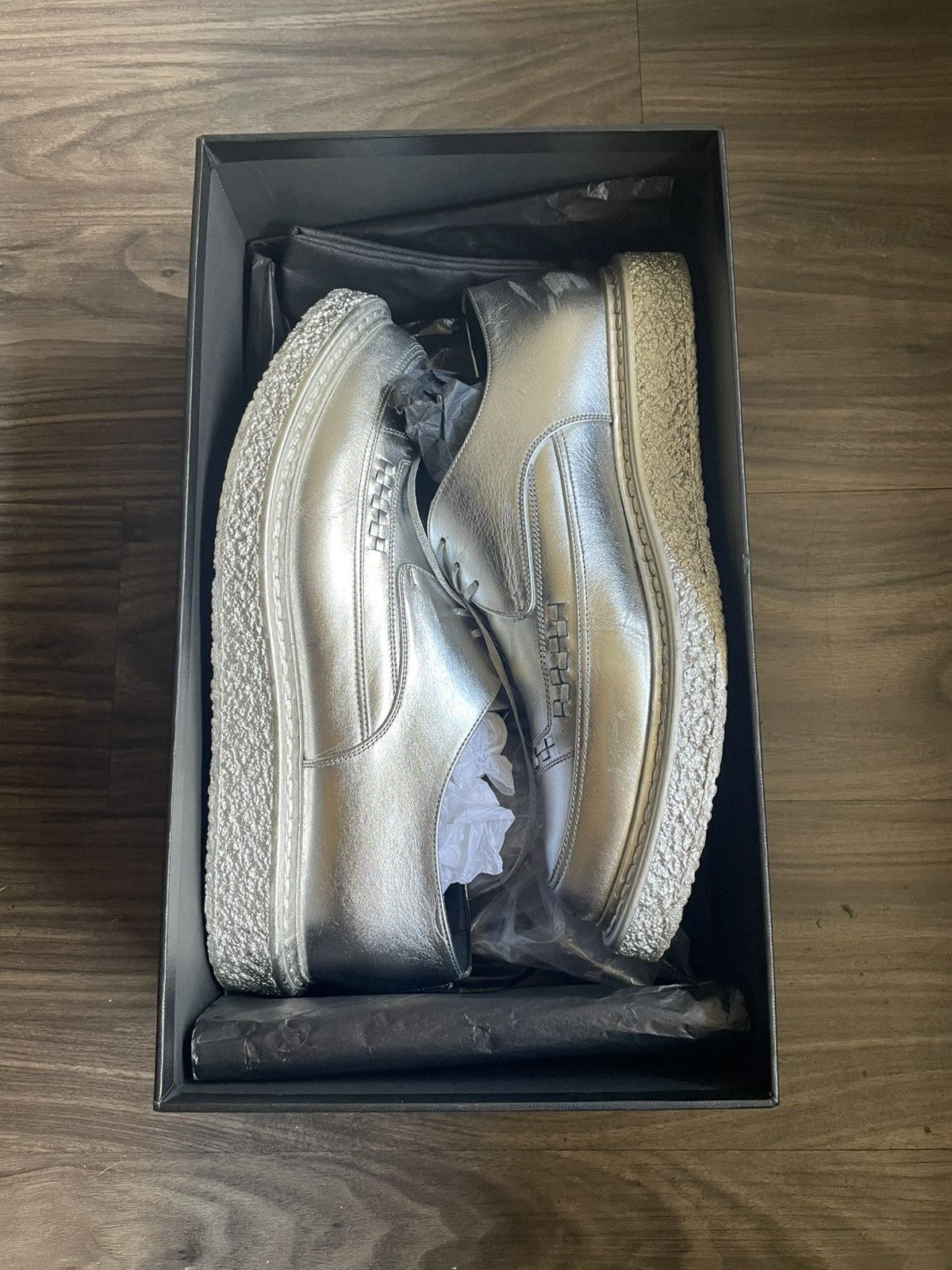 Hedi Slimane × Saint Laurent Paris SLP Silver Creepers FW14 AW14 x Hedi Slimane Size 41.5 Size US 8.5 / EU 41-42 - 3 Thumbnail