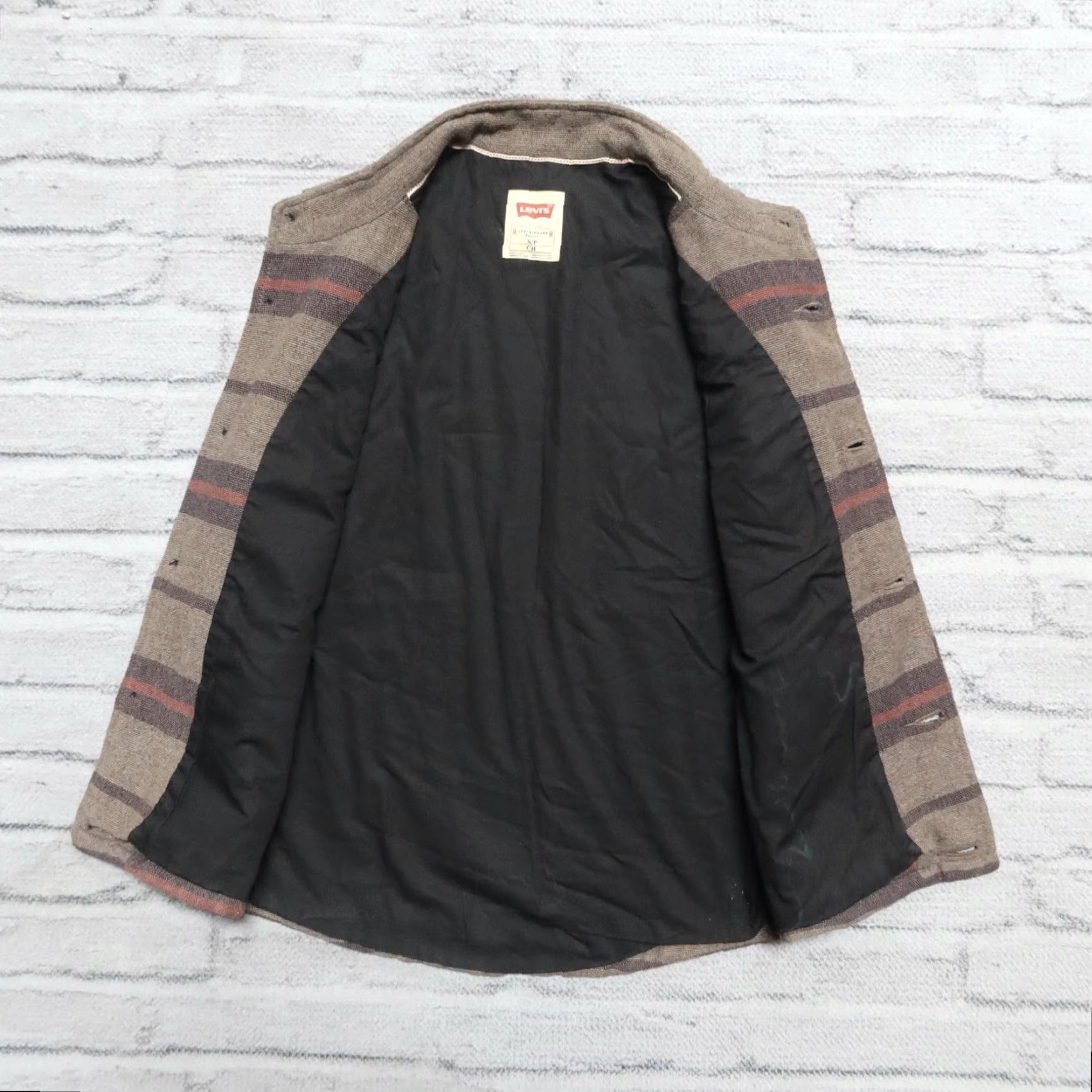Levi's VINTAGE Levis Stripe Vest Shirt Mens S Wool See photos 90s Size US S / EU 44-46 / 1 - 6 Thumbnail