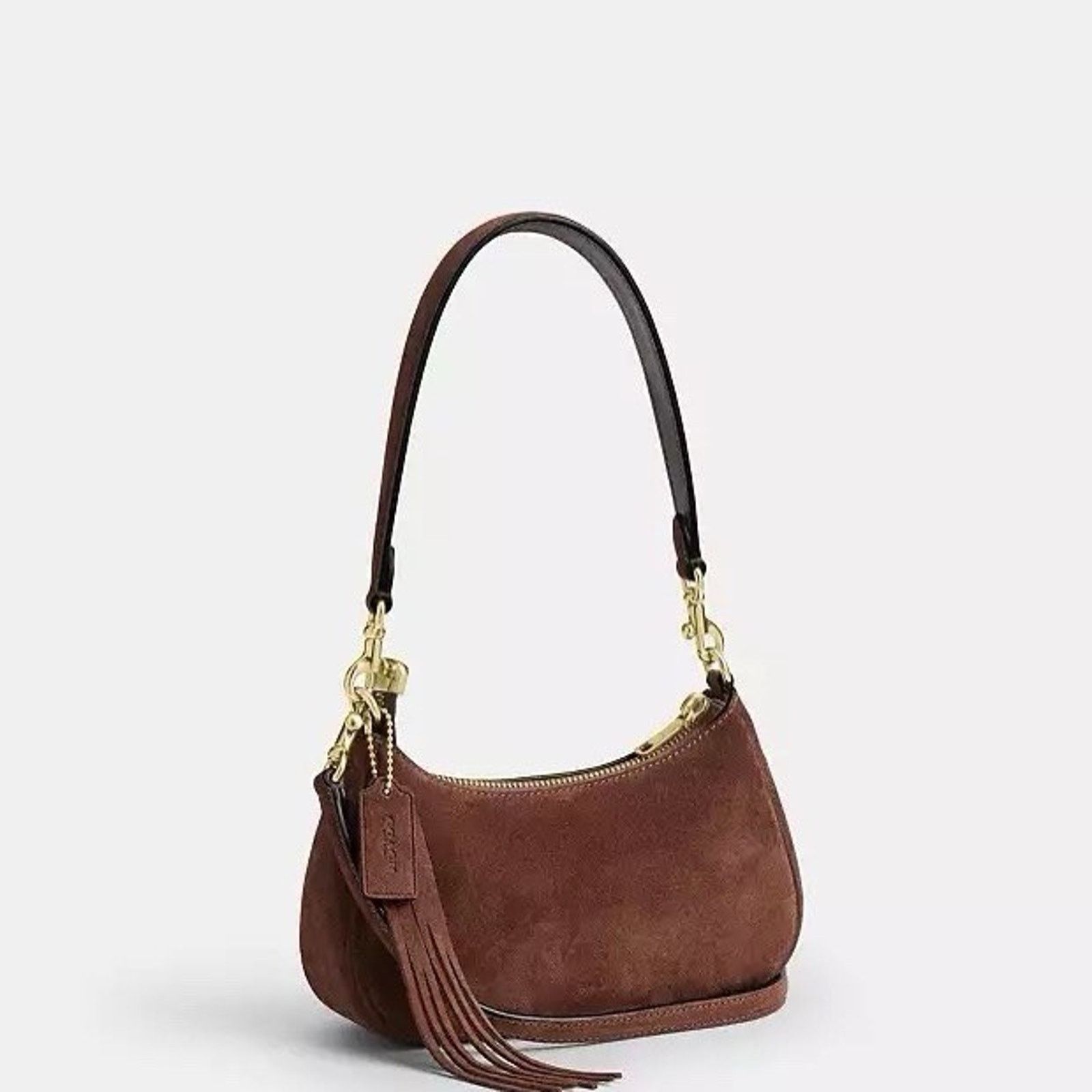 Coach NWT Coach Teri Mini Crossbody Bag CCE42 Suede Vintage Brown Size ONE SIZE - 12 Thumbnail