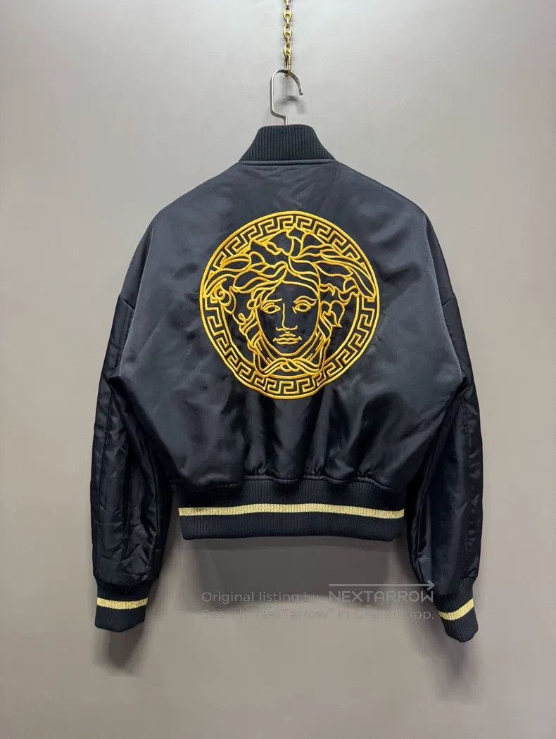 Versace Versace Black baseball uniform jacket Size US M / EU 48-50 / 2 - 2 Thumbnail