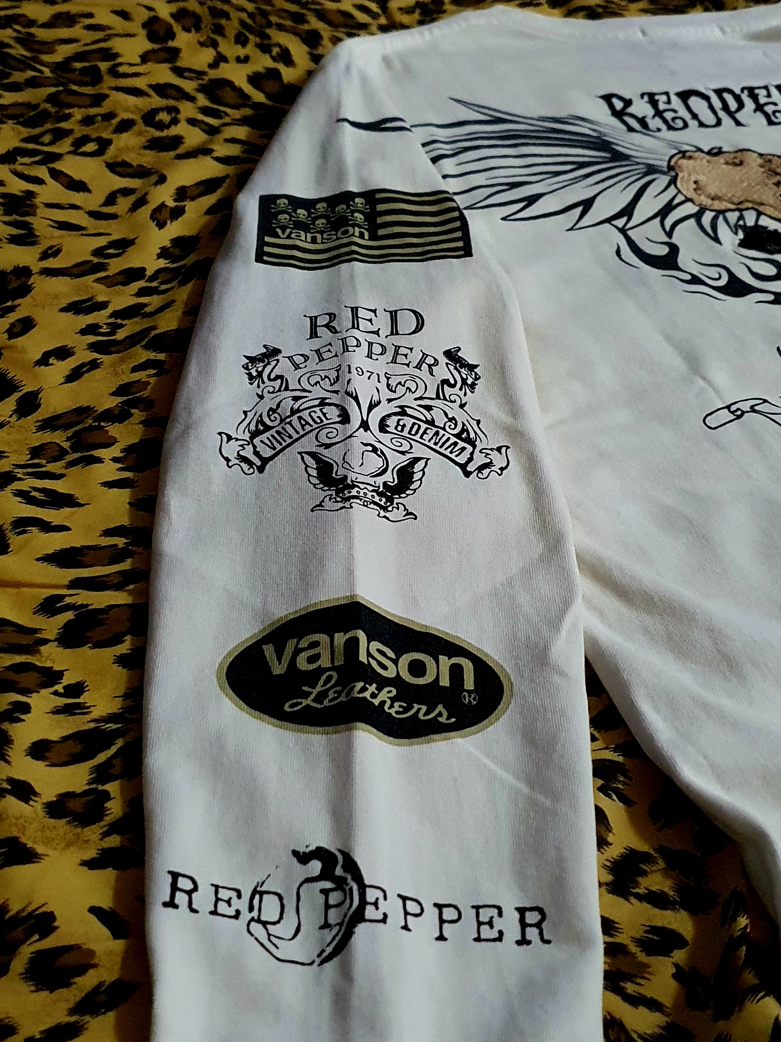Vanson Leathers Vanson Leathers x Red Pepper Skulls Embroidered Size US L / EU 52-54 / 3 - 5 Thumbnail