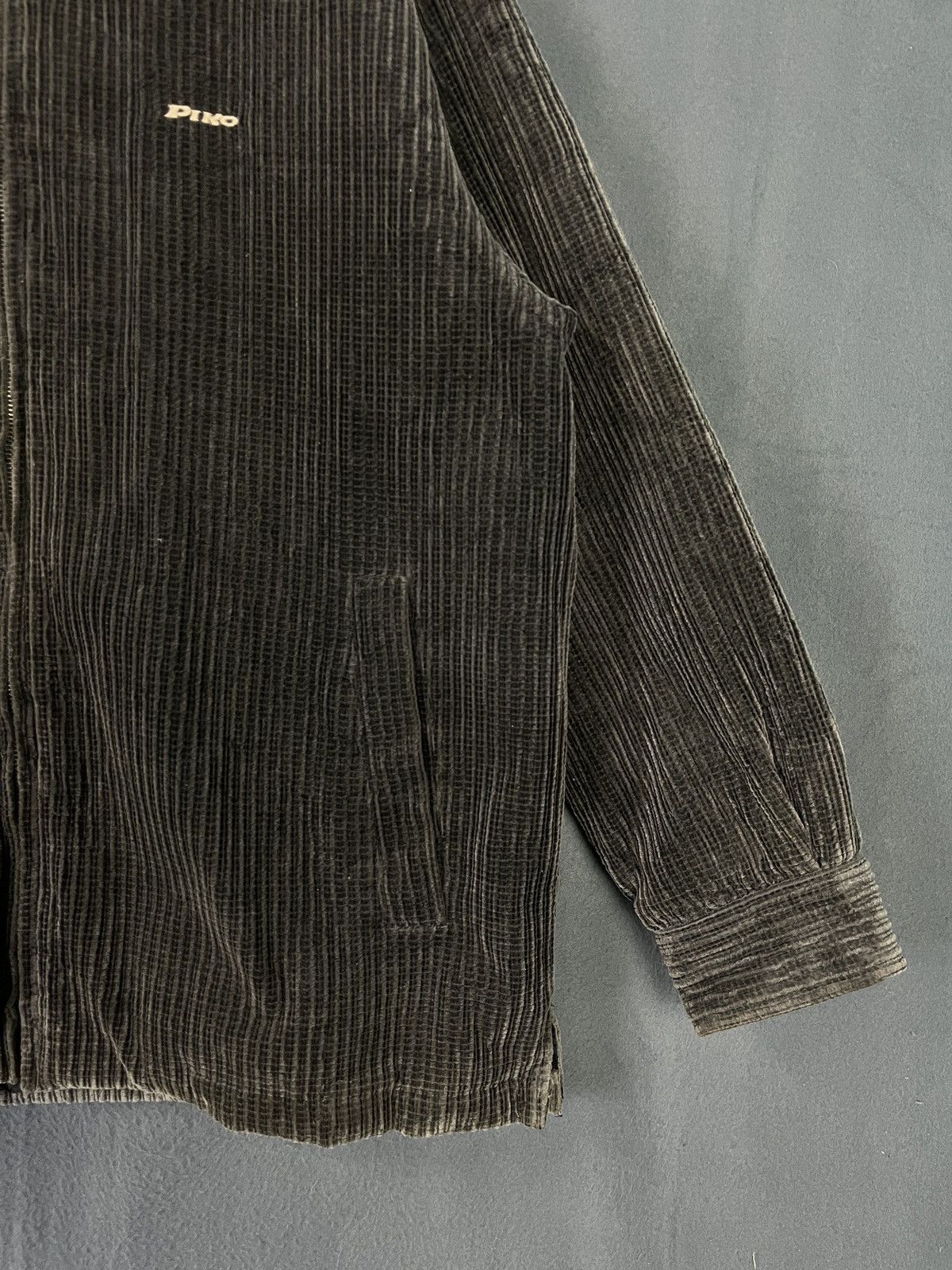 Vintage Piko Corduroy Casual Zip Up Jacket