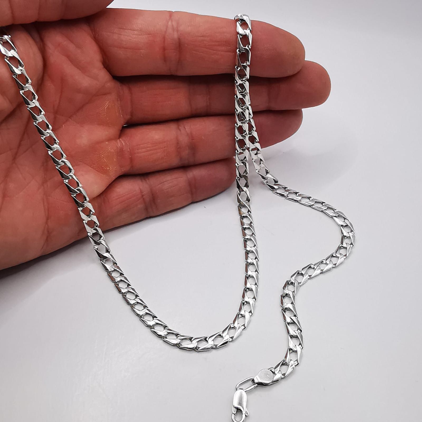 Sterling Silver Vintage Jewelry Chain,925 Sterling Silver,Signed 19,80g Size ONE SIZE - 6 Thumbnail