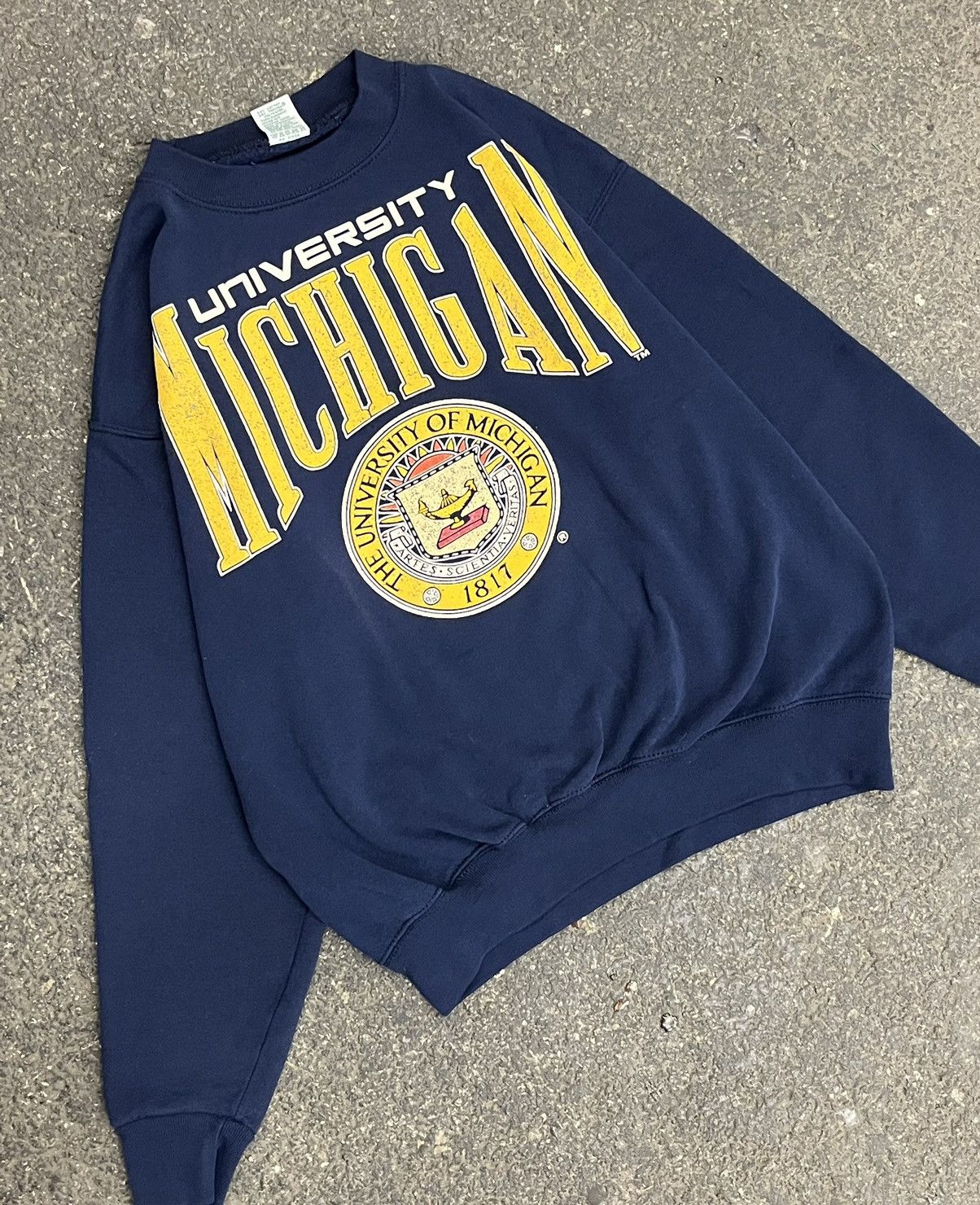 Vintage Michigan university vintage college sweatshirt hype rare Size US L / EU 52-54 / 3 - 2 Thumbnail