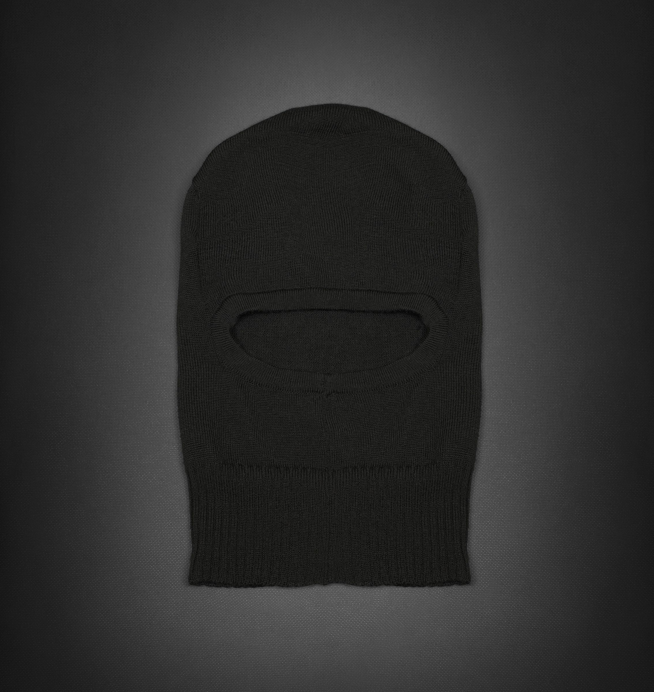 Pre-owned Rick Owens Balaclava Hat In Black