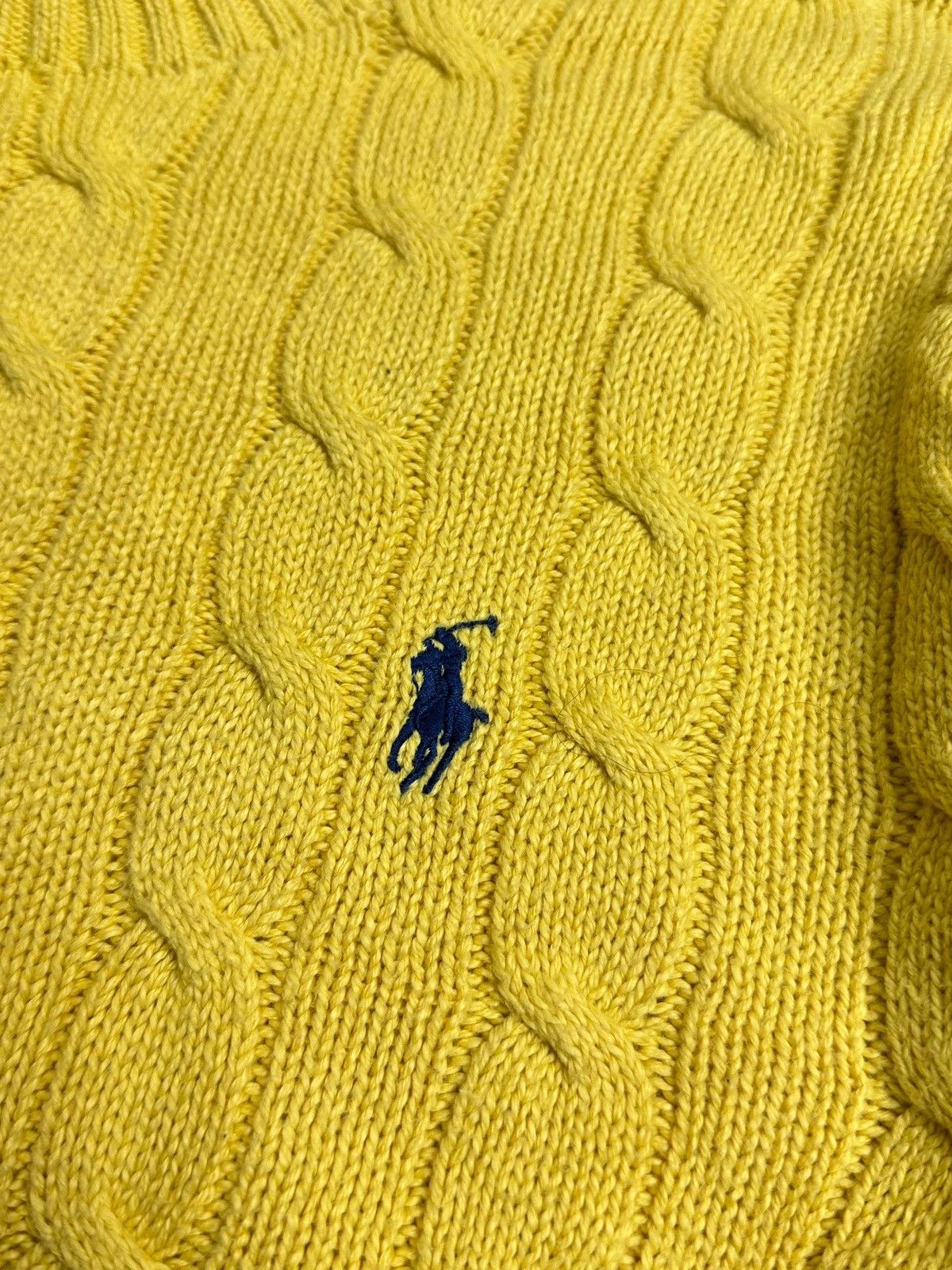 Polo Ralph Lauren Vintage Polo Ralph Lauren Cable Knit Mens Sweater Rare M Size US M / EU 48-50 / 2 - 4 Thumbnail