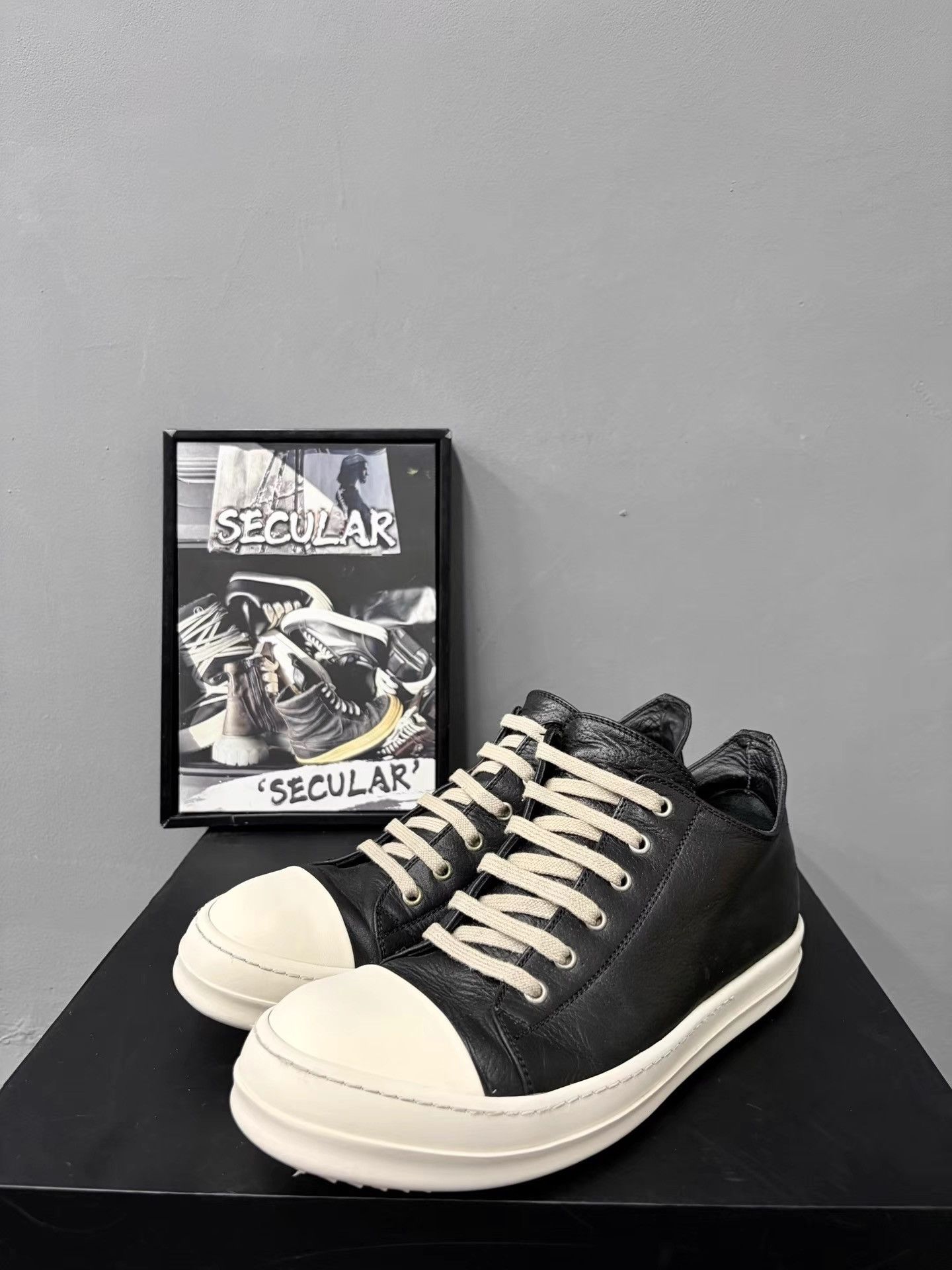 Rick Owens Rick Owens Mainline Leather Big Converse K34 Size US 10 / EU 43 - 1 Thumbnail