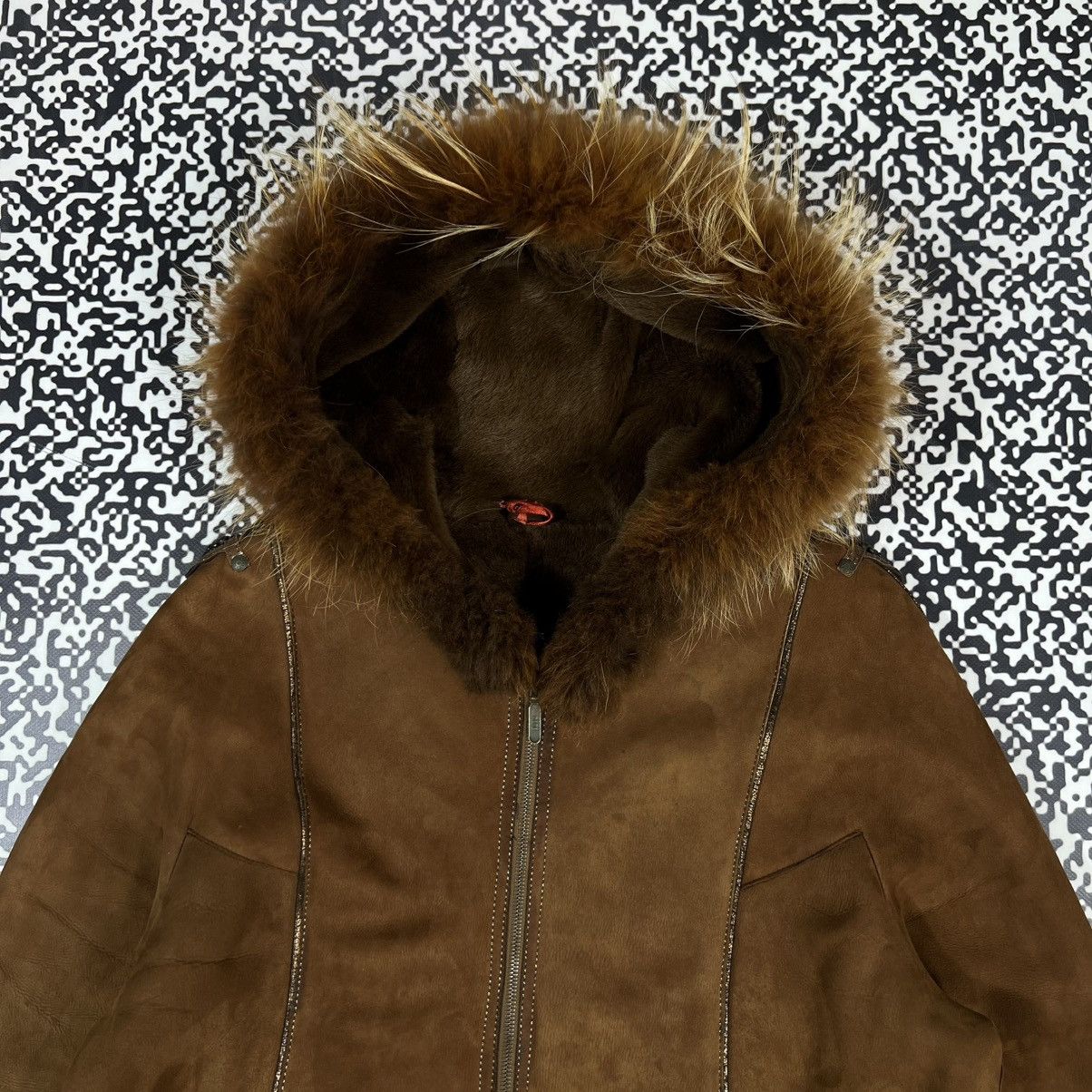 Vintage Vintage 00s Stella Rossa Leather Fur Sheepskin Coat Jacket Size M / US 6-8 / IT 42-44 - 9 Thumbnail