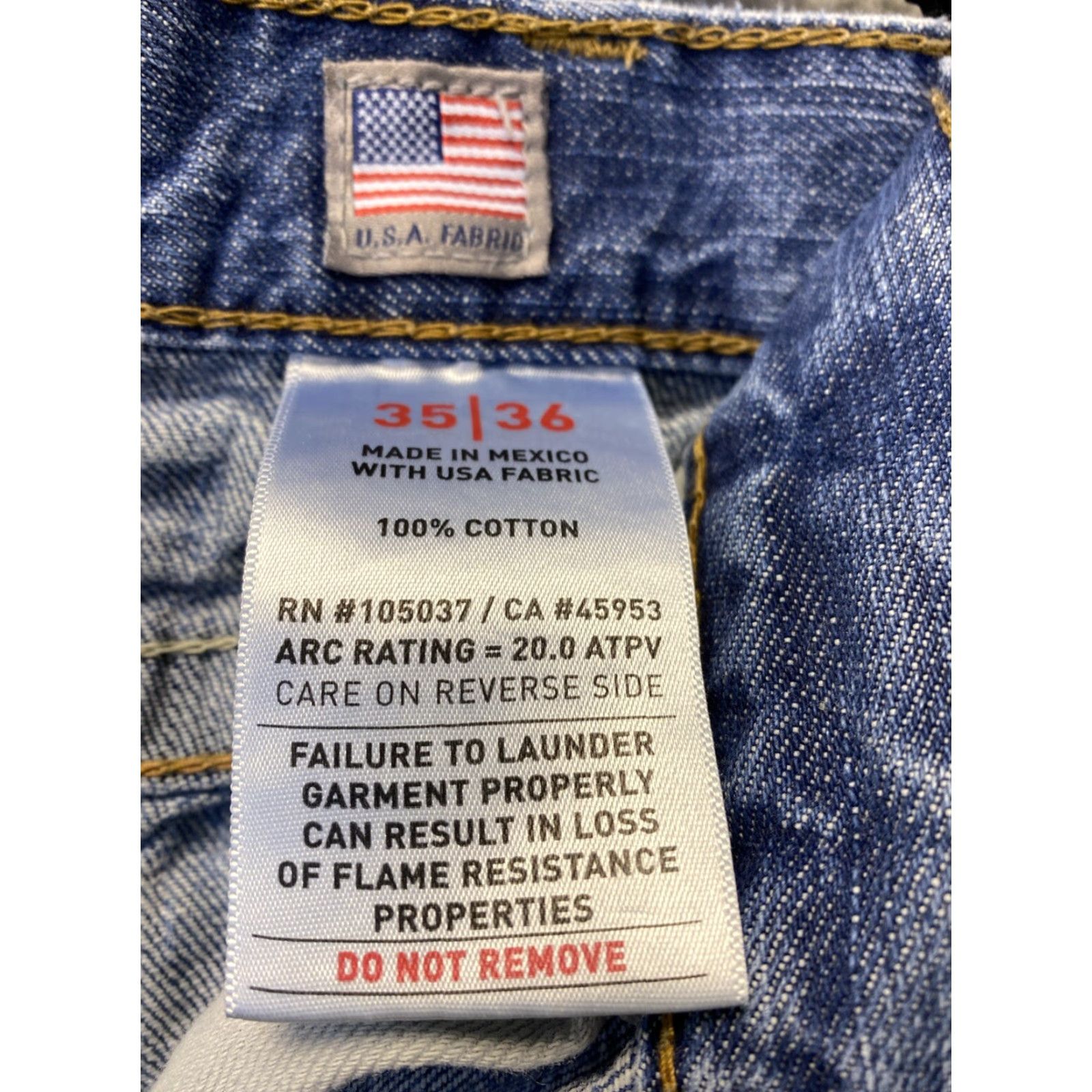Ariat VINTAGE Ariat Men’s Jeans Bootcut Distressed Western Denim 35x32 Blue Size US 35 - 7 Thumbnail