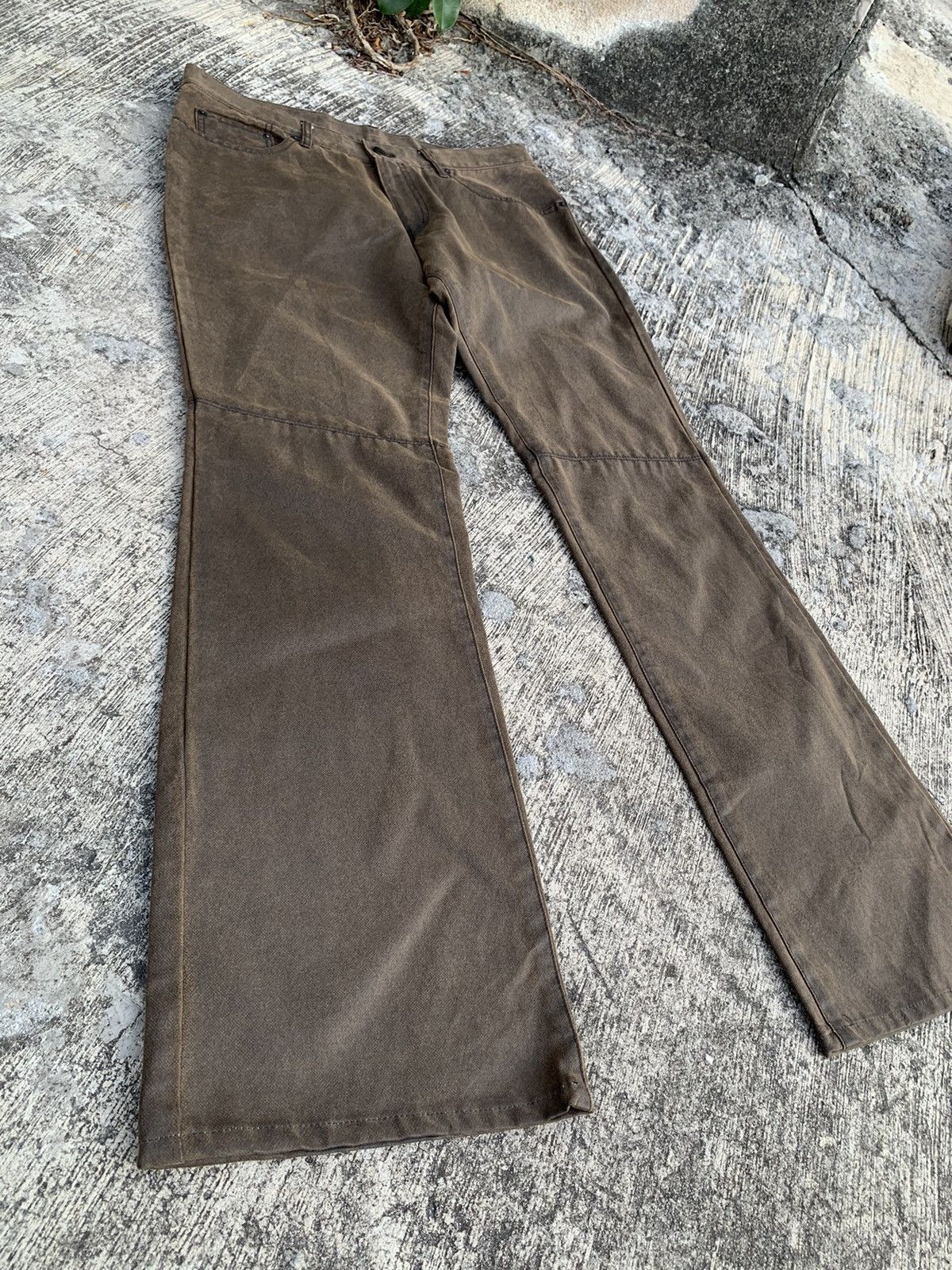 Michel Klein Flare michel klein waxed pants Size 31" - 5 Thumbnail
