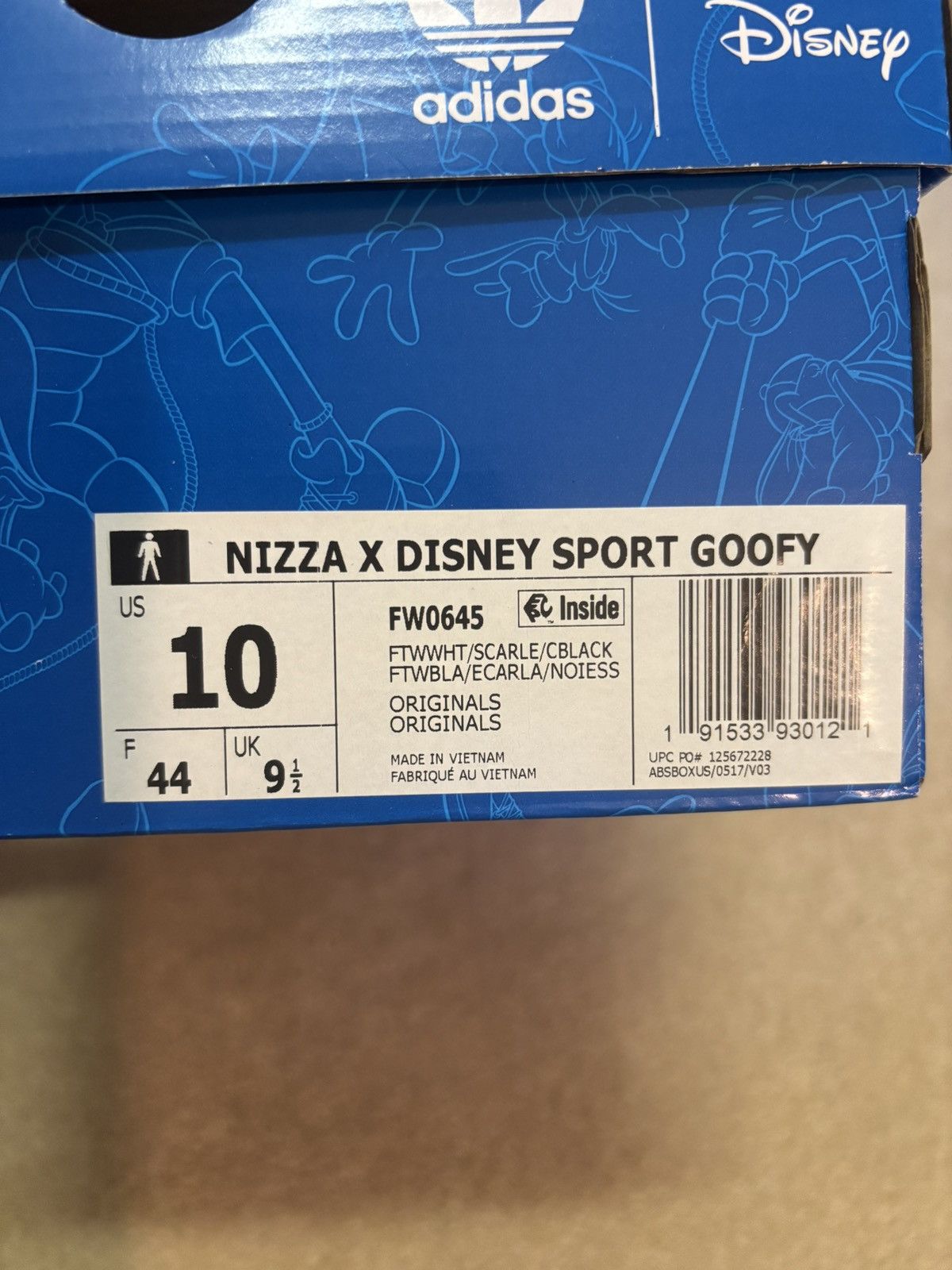 Adidas × Disney Nizza X Disney Adidas Sport Goofy Low Top Shoes (M10) Size US 10 / EU 43 - 8 Thumbnail