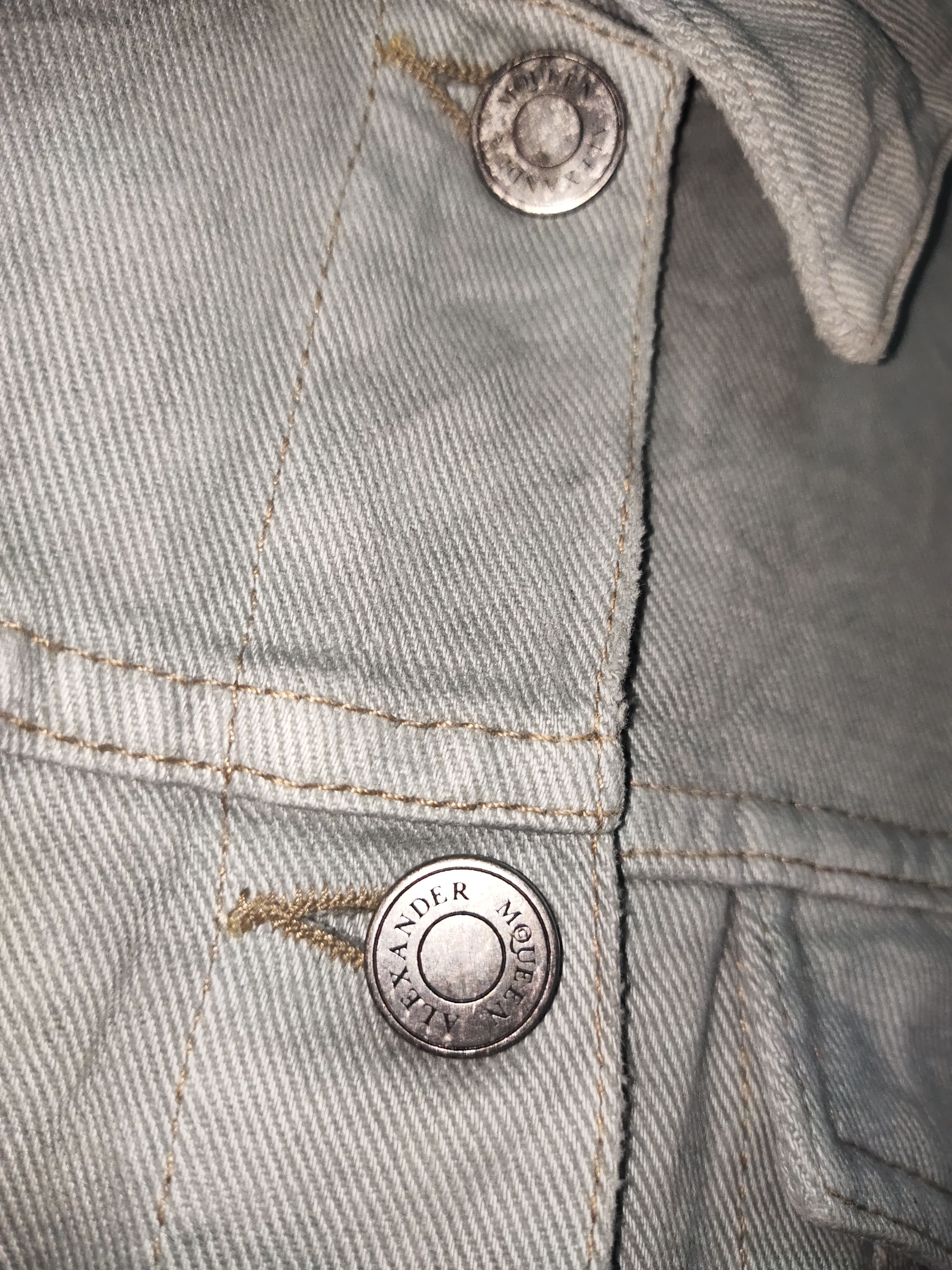 Alexander McQueen Rare Alexander McQueen Denim Jacket With Chain Belt Size M / US 6-8 / IT 42-44 - 7 Thumbnail