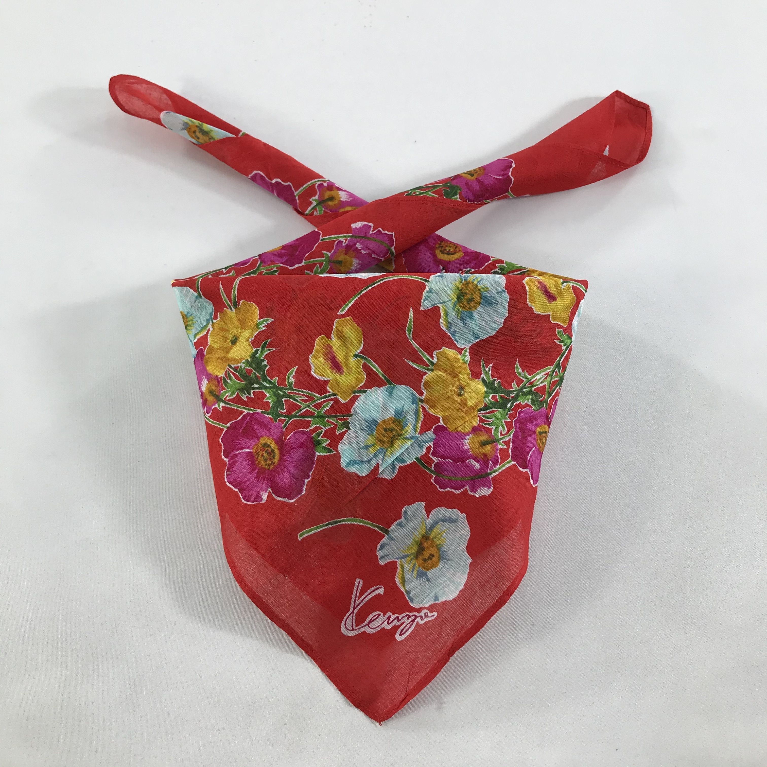 Kenzo × Vintage Kenzo Bandana / Handkerchief / Neckerchief - S1361 Size ONE SIZE - 3 Thumbnail