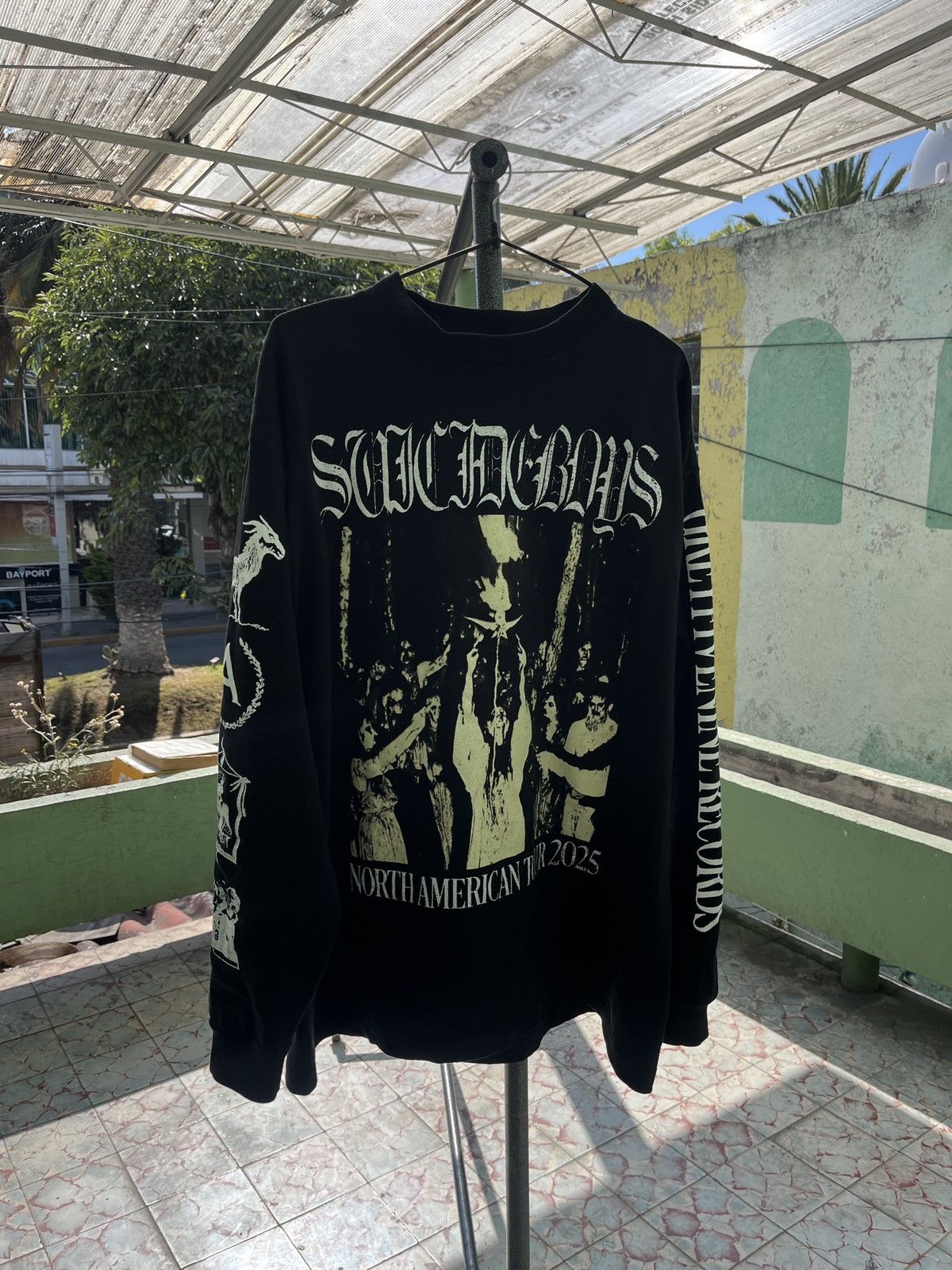 G59 Records Suicideboys Greyday 2025 long sleeve tour shirt, size