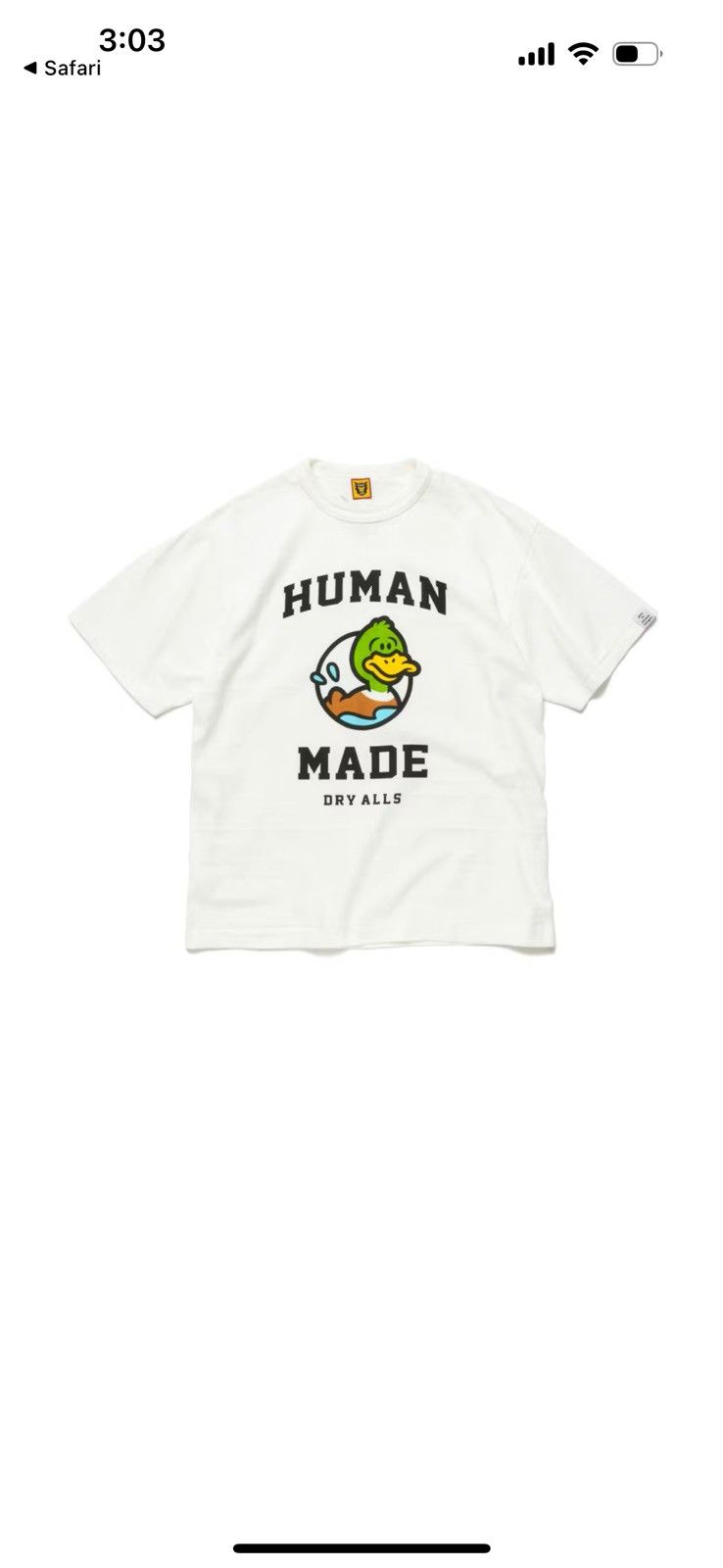 Human Made Human Made Cartoon Duck T Shirt Size US XL / EU 56 / 4 - 1 Thumbnail