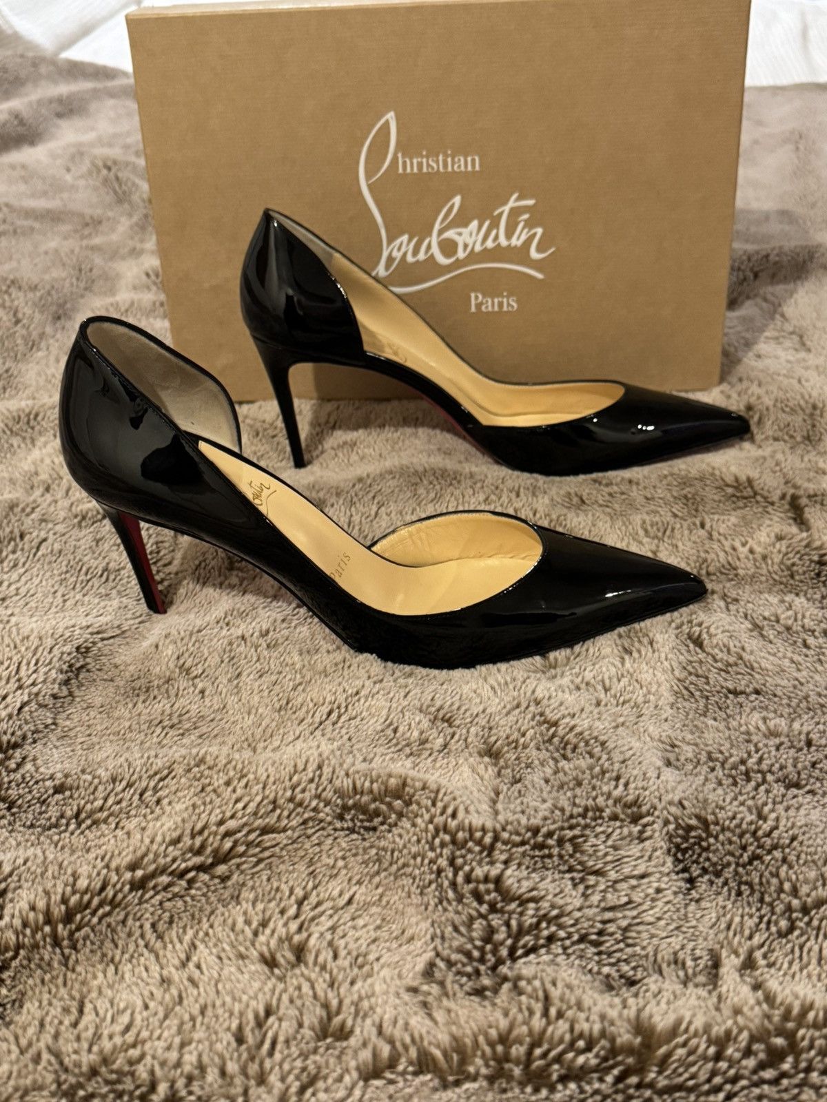 Christian Louboutin Christian Louboutin Iriza 85mm Patent Leather Pumps Size US 9 / IT 39 - 3 Thumbnail
