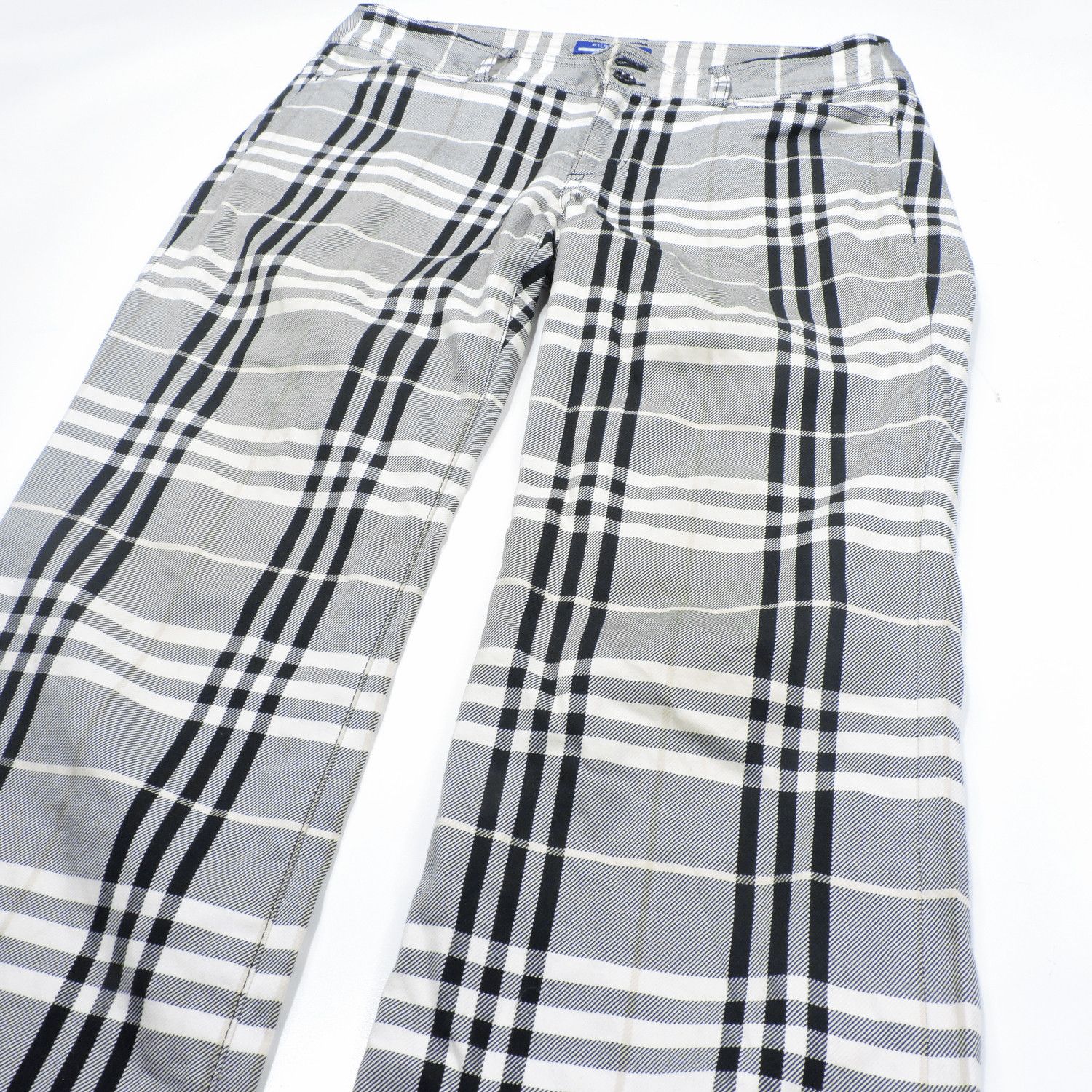 Burberry BURBERRY BLUE LABEL NOVA CHECK GREY BLACK LONG PANTS Size 25" / US 0 / IT 36 - 7 Thumbnail