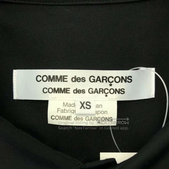 Comme des Garcons Comme Des Garcons Retro Black Torn Collar Long Sleeve Shir Size XS / US 0-2 / IT 36-38 - 5 Thumbnail