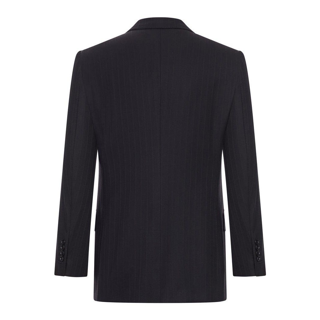Tom Ford TOM FORD Black Pinstripe Wool Blazer Jacket New & Authentic Size US XL / EU 56 / 4 - 2 Thumbnail