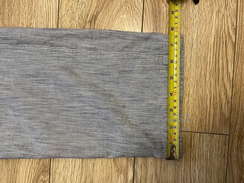 Nigel Cabourn Nigel Cabourn Vintage Blue and White Fine Stripe Work Pant Size US 32 / EU 48 - 9 Thumbnail