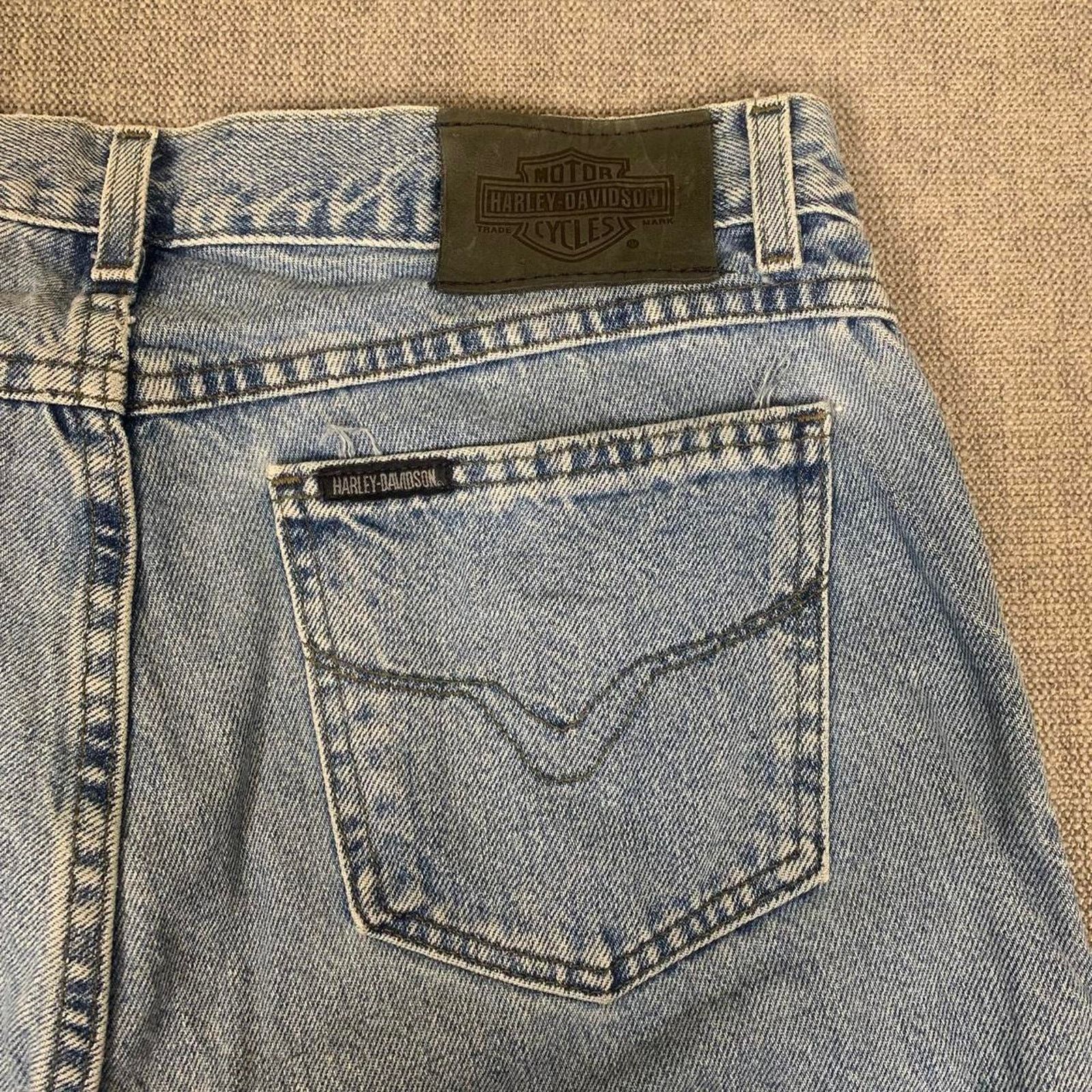 Harley Davidson Harley Davidson Baggy Western Denim Jeans Size US 33 - 5 Thumbnail